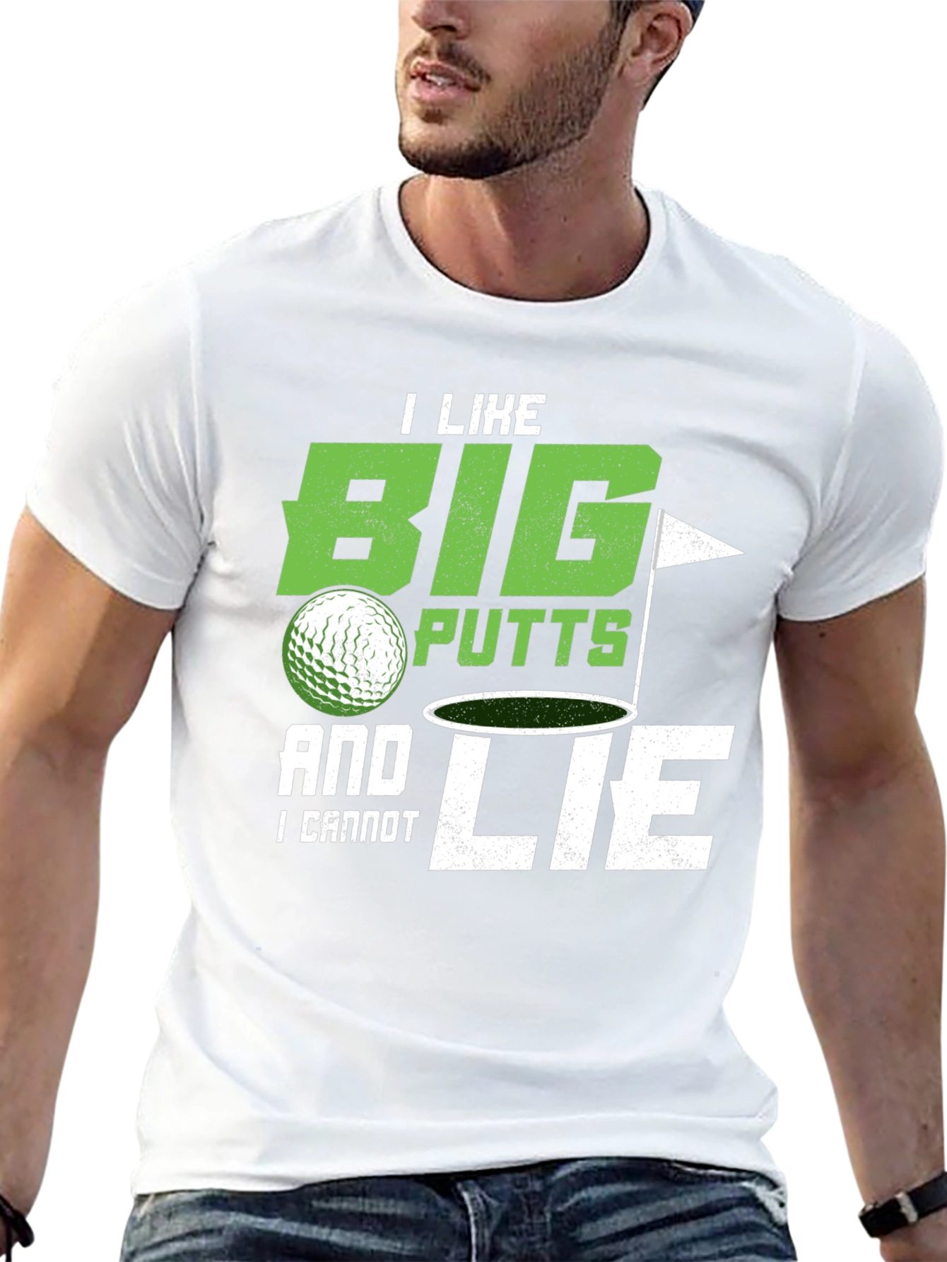 Big Putts & I Cannot Lie Golf T-Shirt