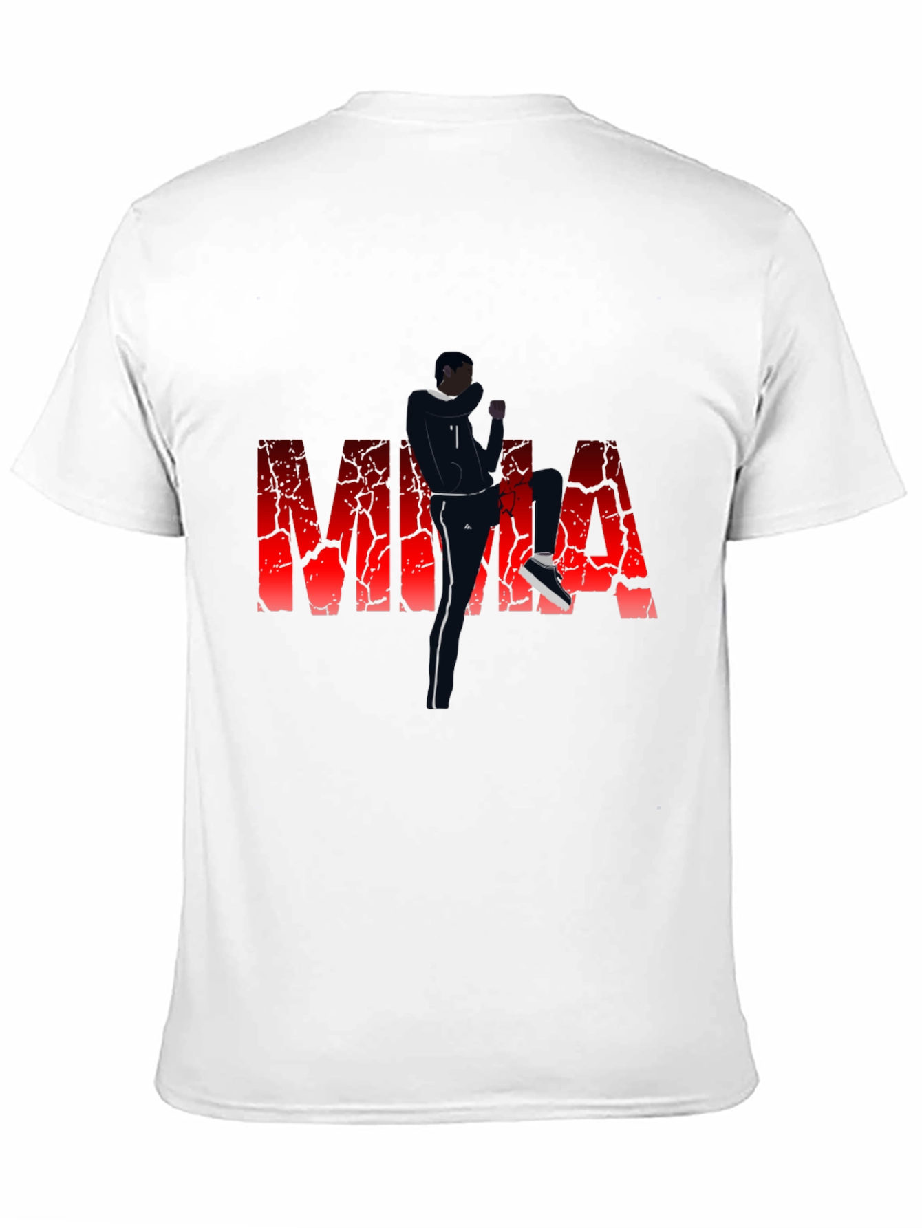 MMA Graphic Print T-Shirt - Black