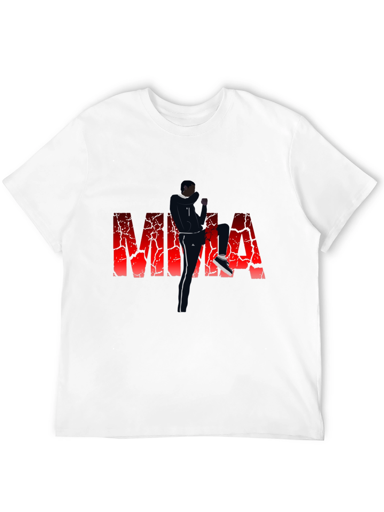 MMA Graphic Print T-Shirt - Black