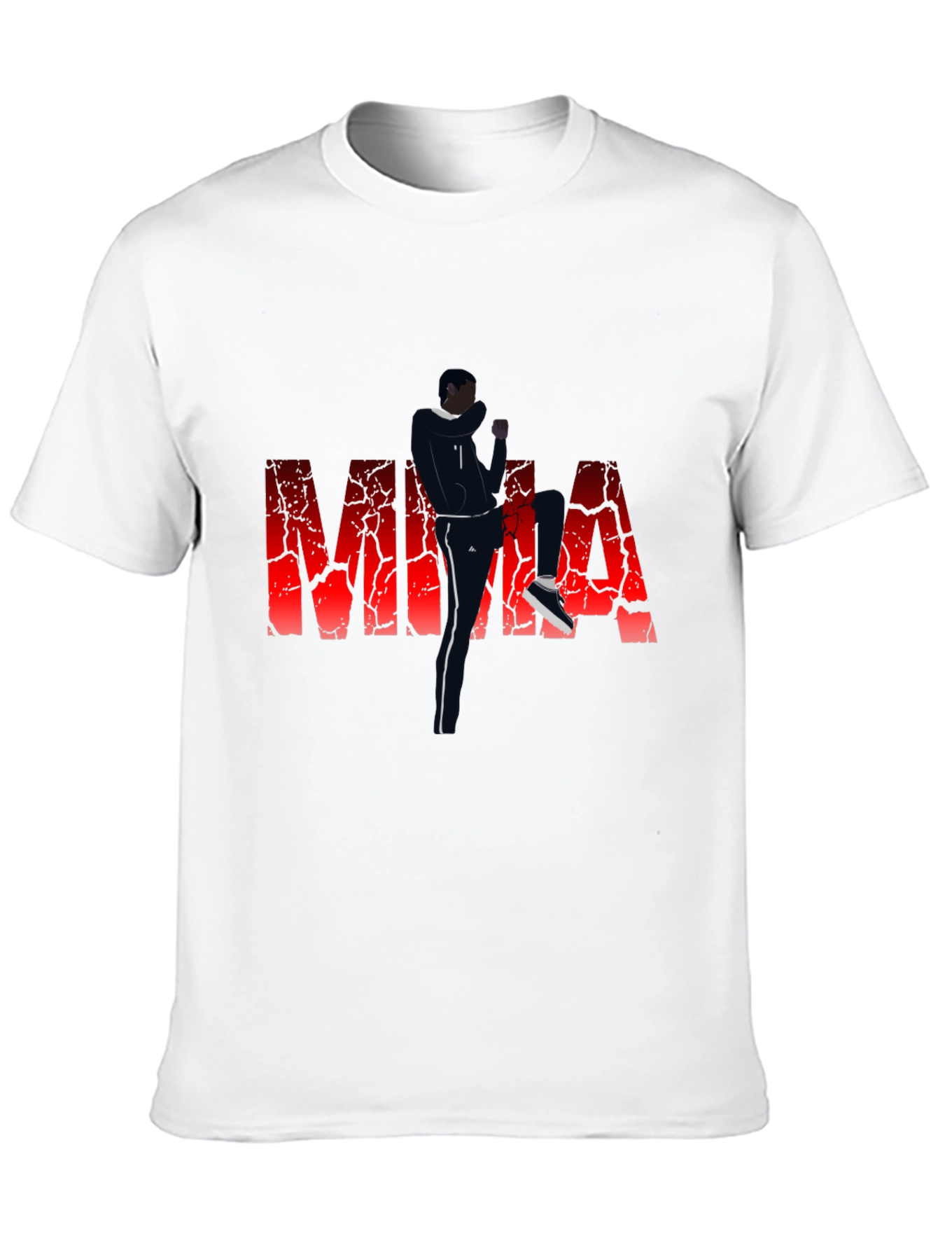 MMA Graphic Print T-Shirt - Black