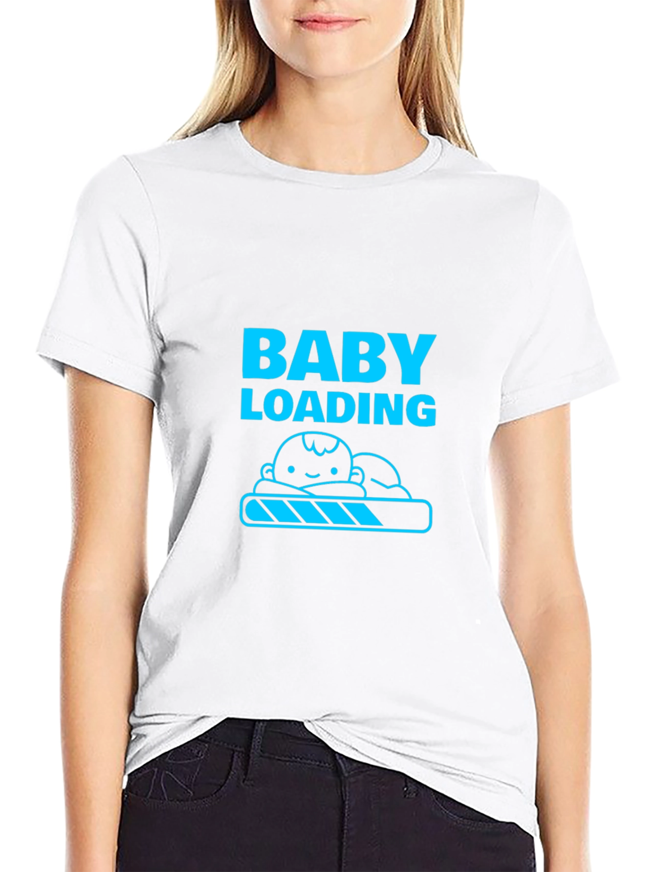 Baby Loading Mens Black T-Shirt