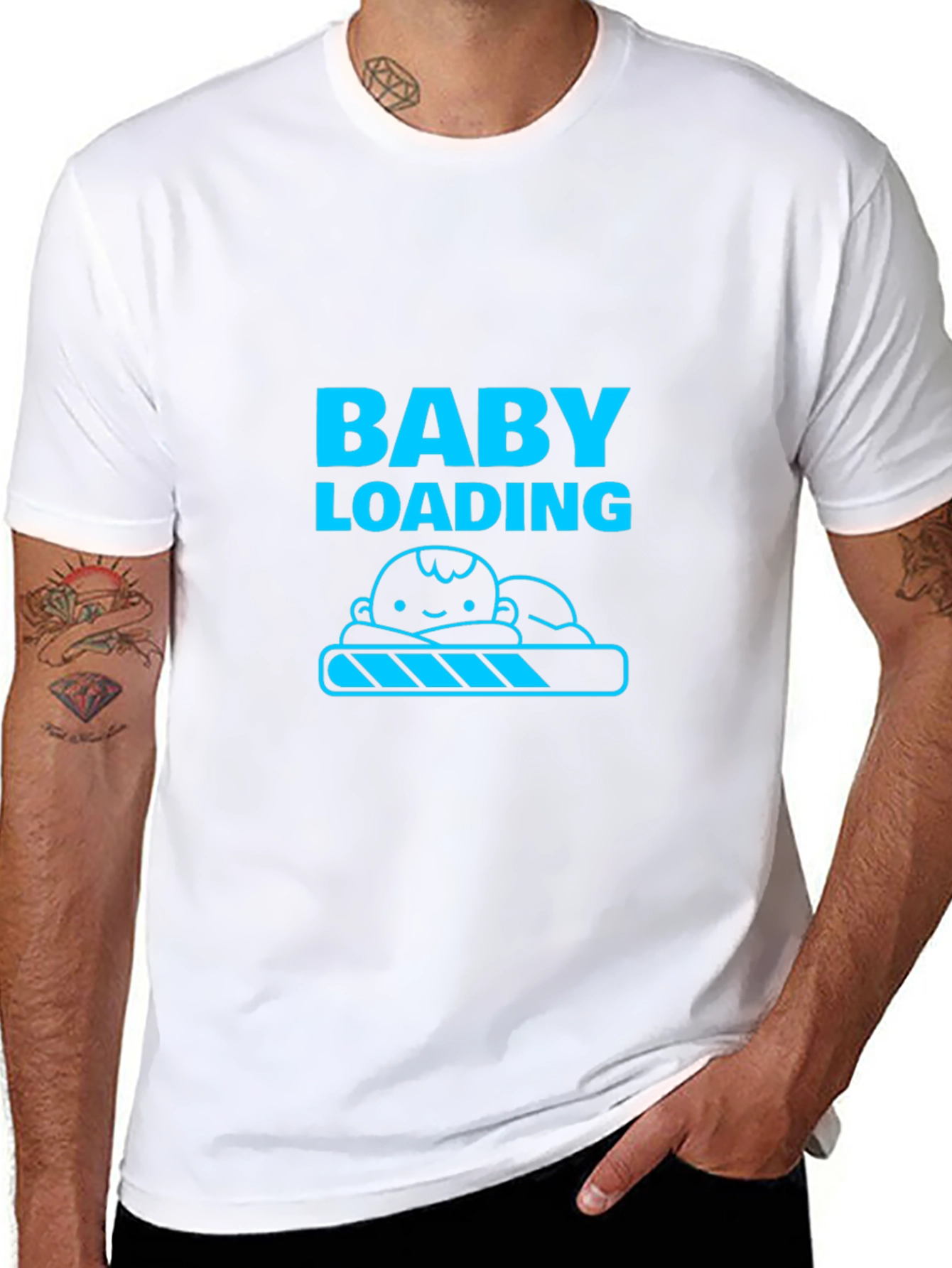 Baby Loading Mens Black T-Shirt