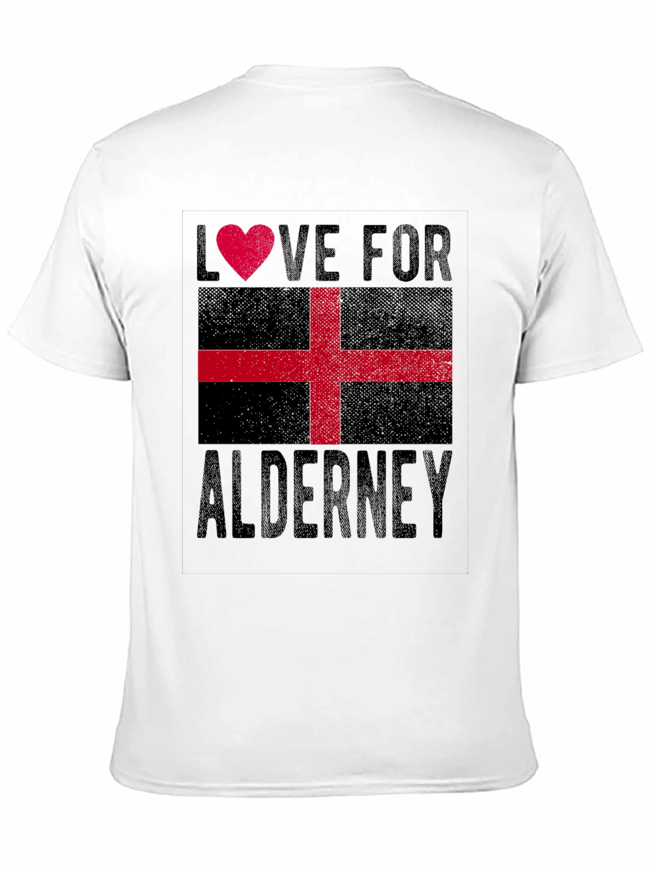 Alderney Flag Heart T-Shirt