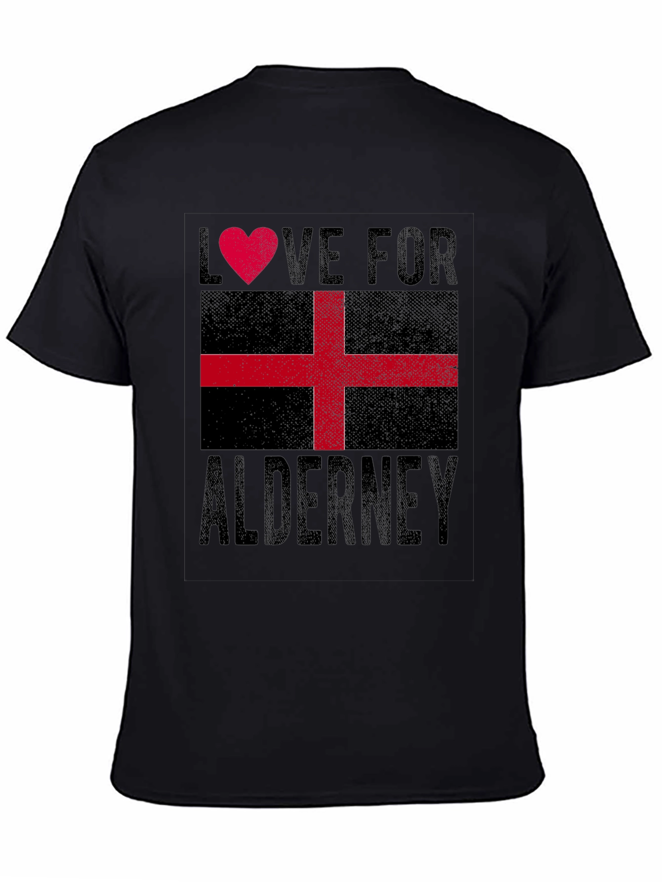 Alderney Flag Heart T-Shirt