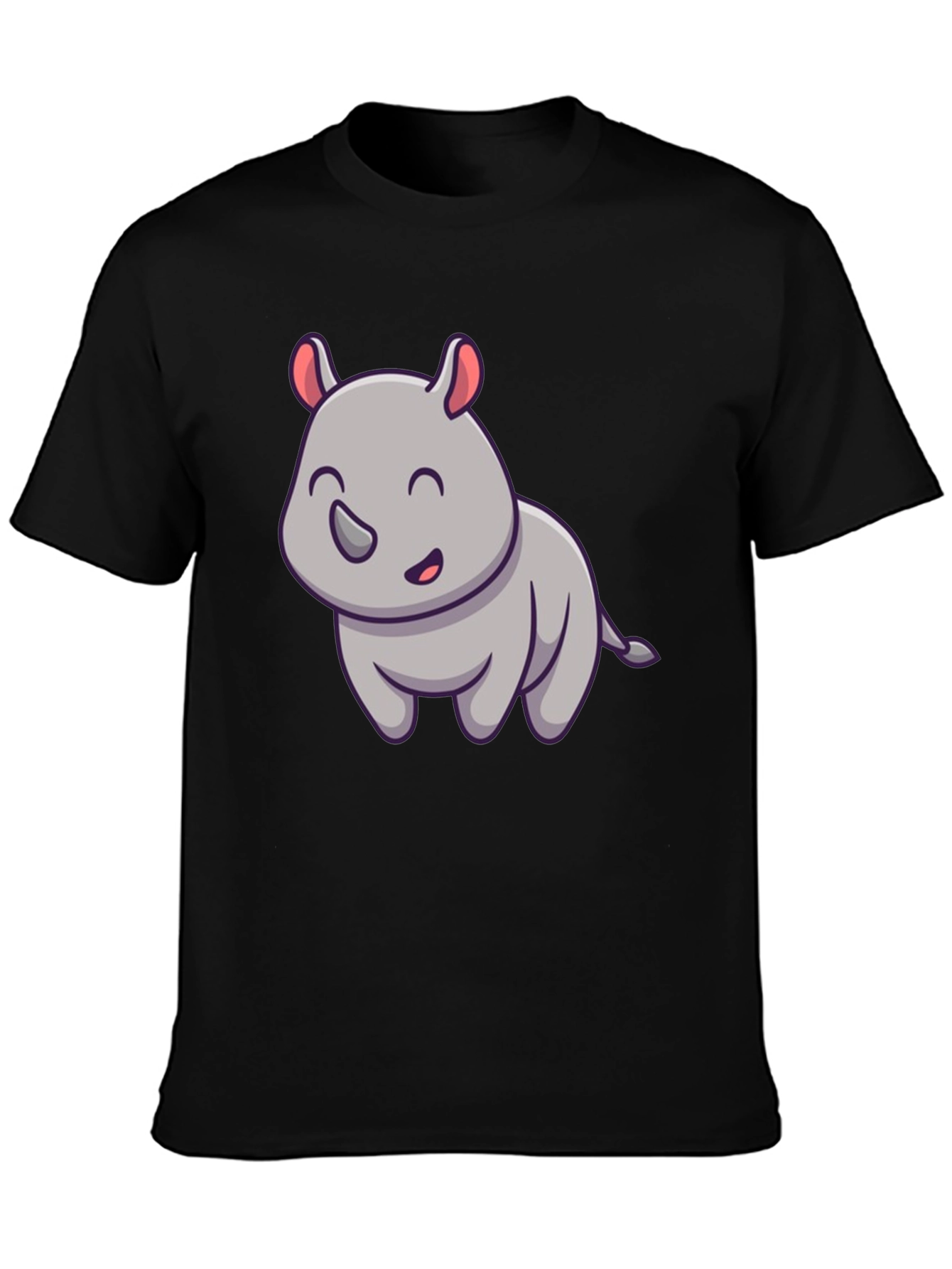 Cute Rhino Graphic Tee - Unisex Cotton Blend