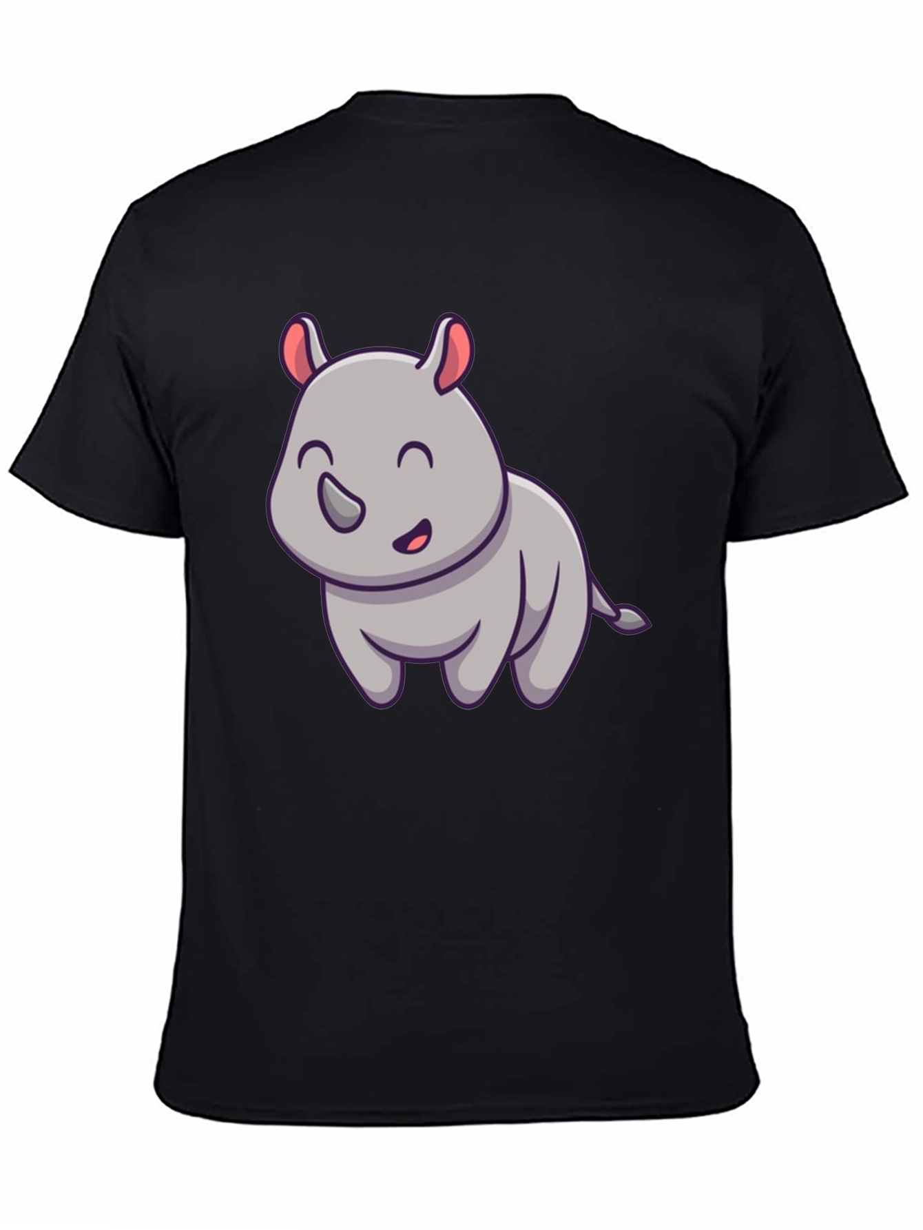 Cute Rhino Graphic Tee - Unisex Cotton Blend