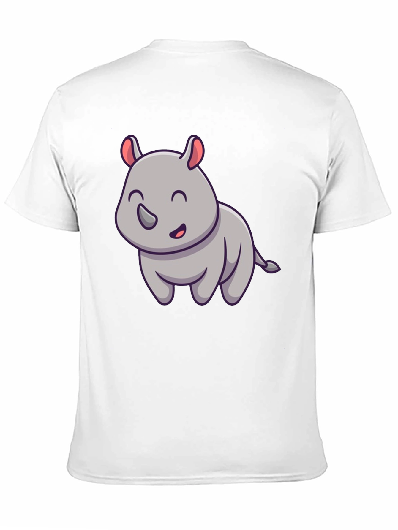 Cute Rhino Graphic Tee - Unisex Cotton Blend