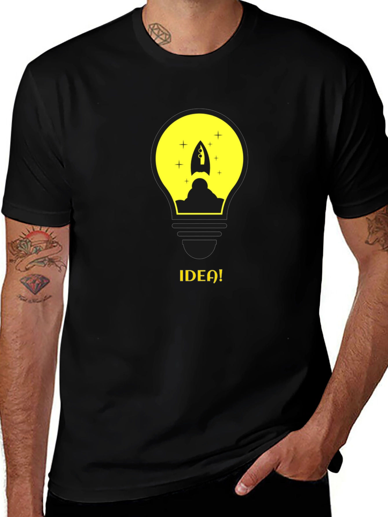 Idea Bulb T-Shirt - Creative Innovation Graphic Tee