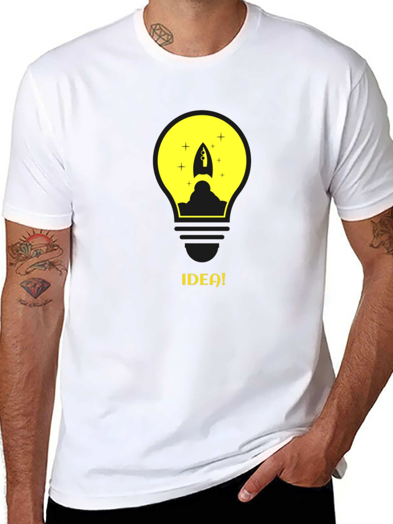 Idea Bulb T-Shirt - Creative Innovation Graphic Tee
