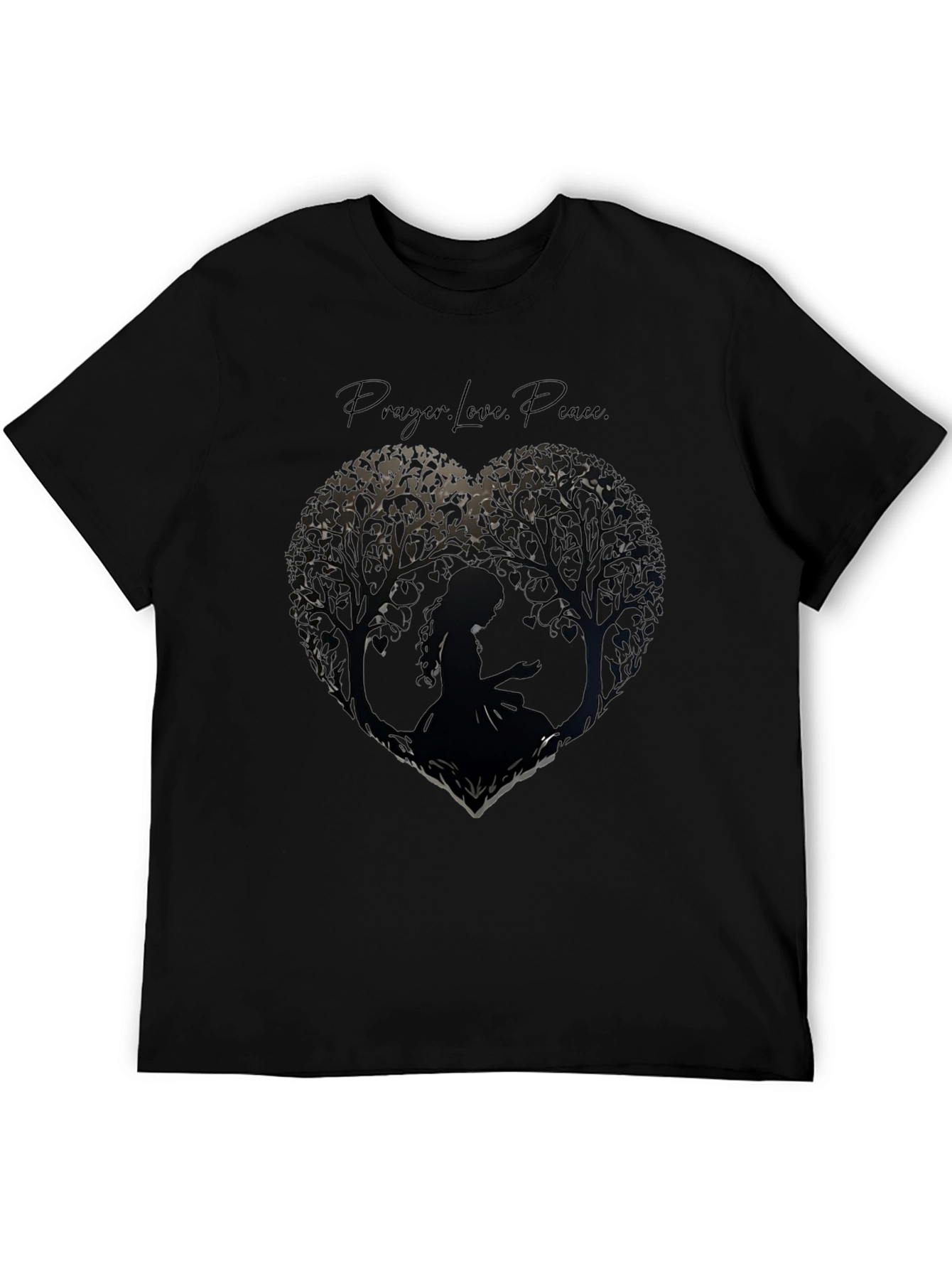 Prayer Love Peace Tree Heart T-Shirt