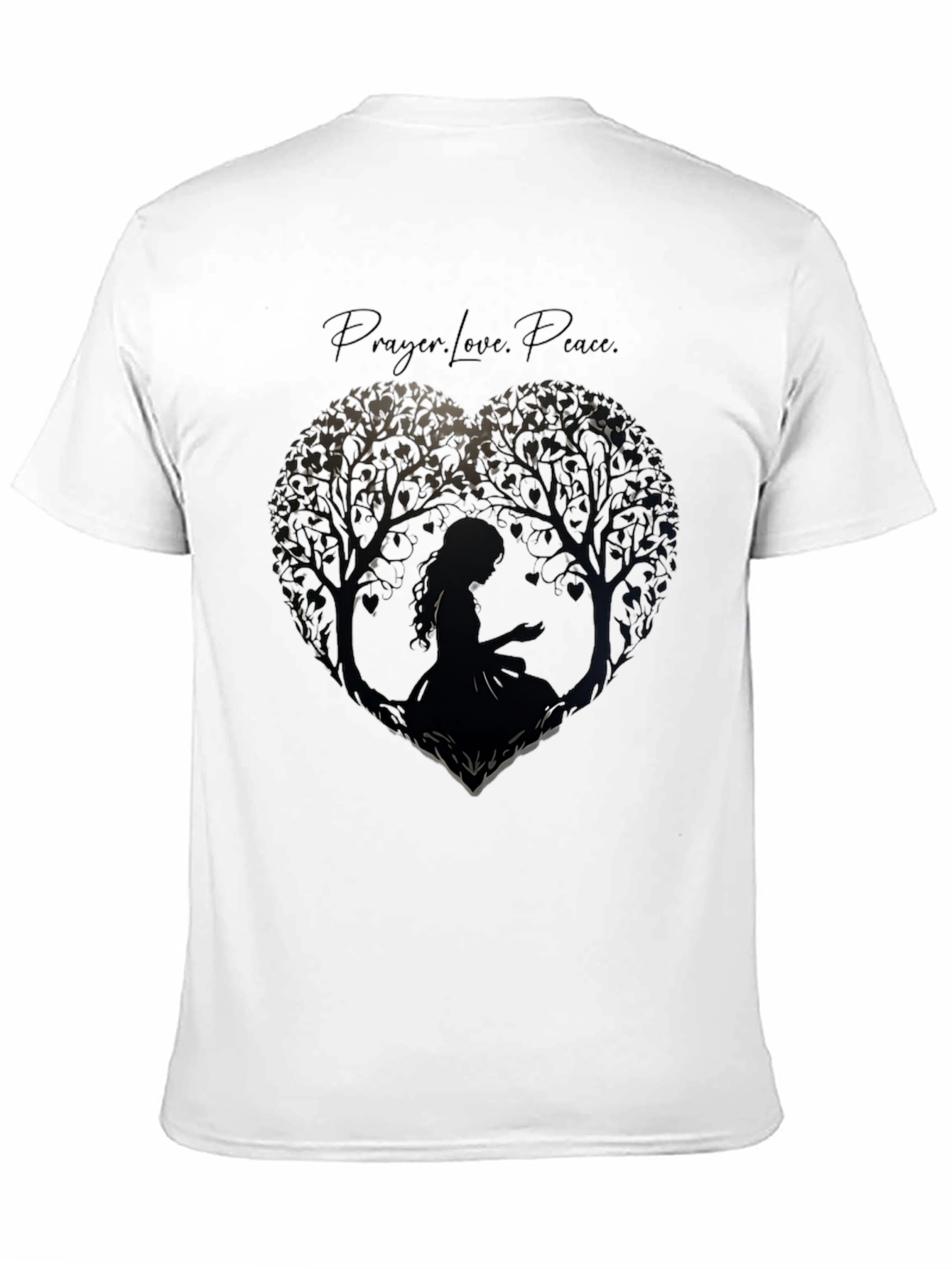Prayer Love Peace Tree Heart T-Shirt