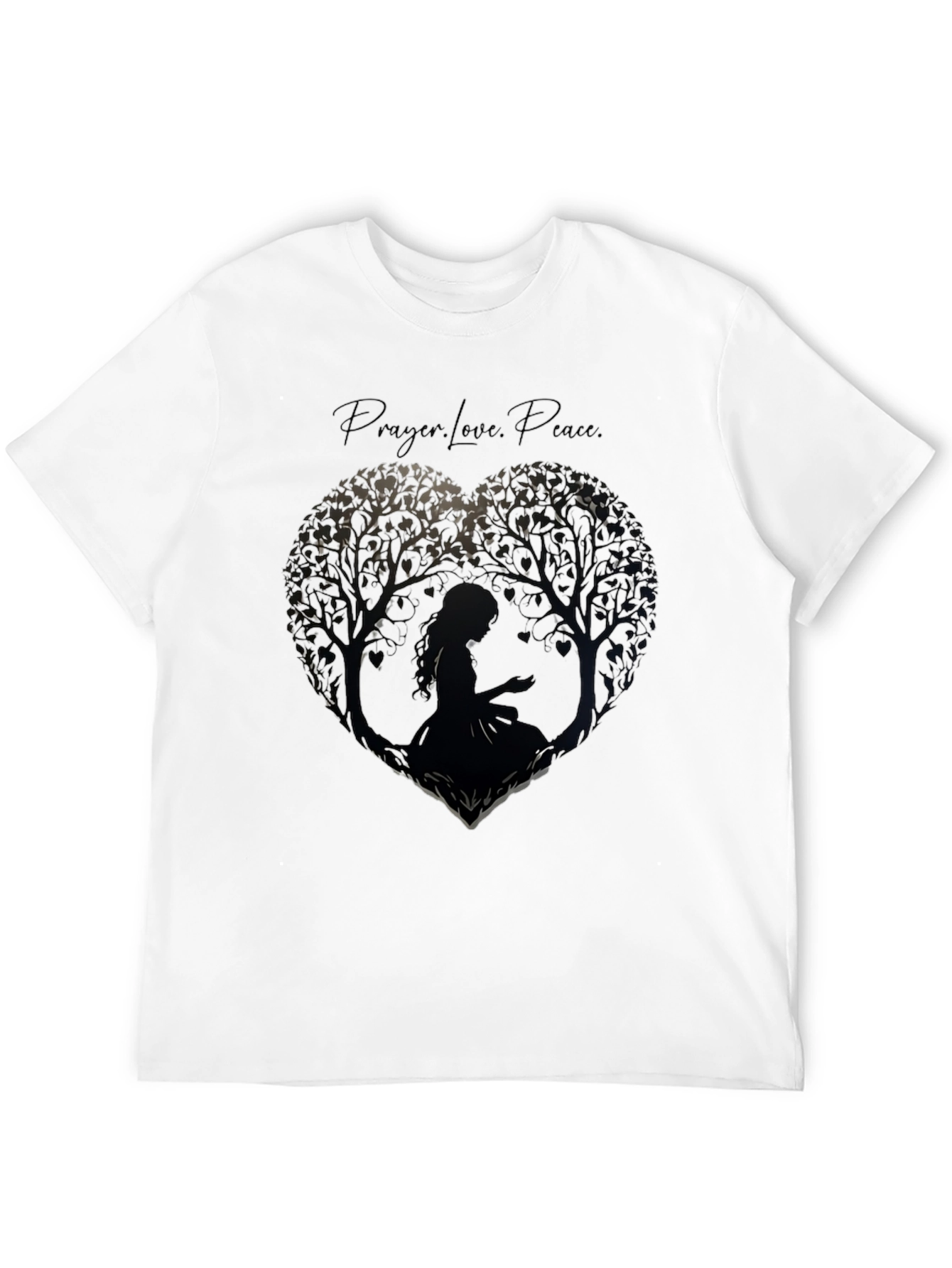 Prayer Love Peace Tree Heart T-Shirt