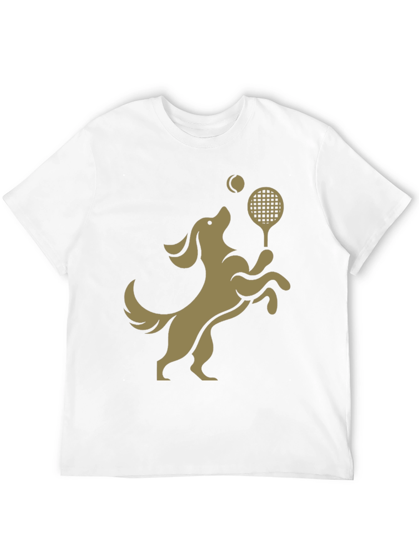 Dog Tennis T-Shirt: Playful Canine Athlete Design