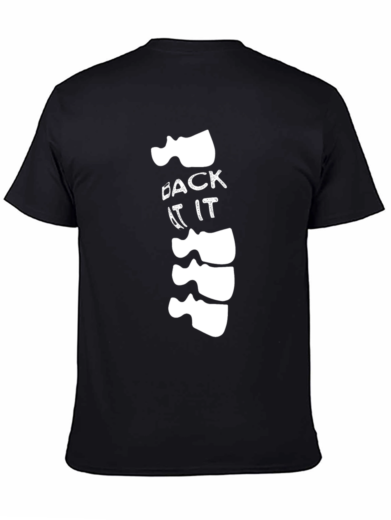 Funny Back At It Spine Graphic T-Shirt