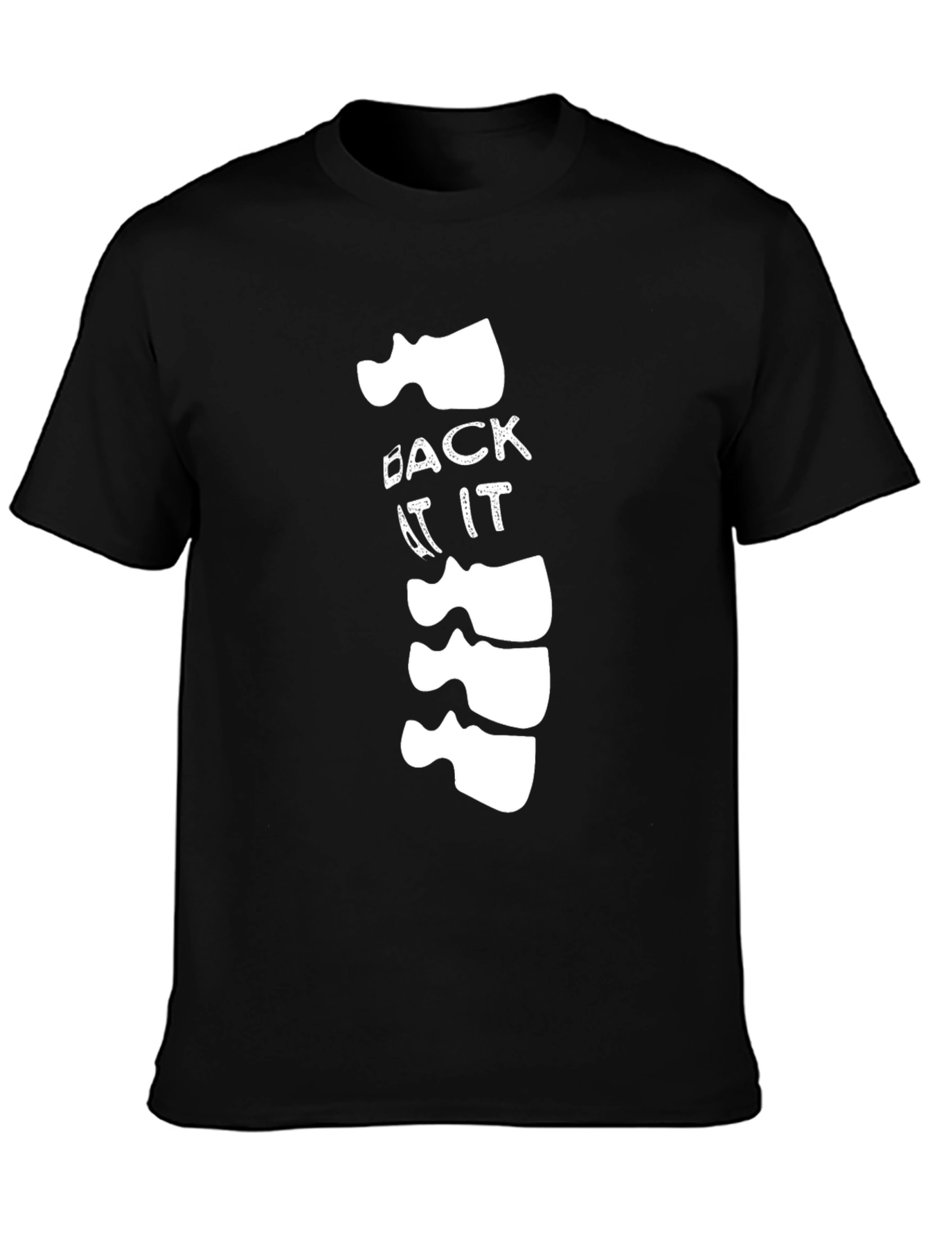 Funny Back At It Spine Graphic T-Shirt