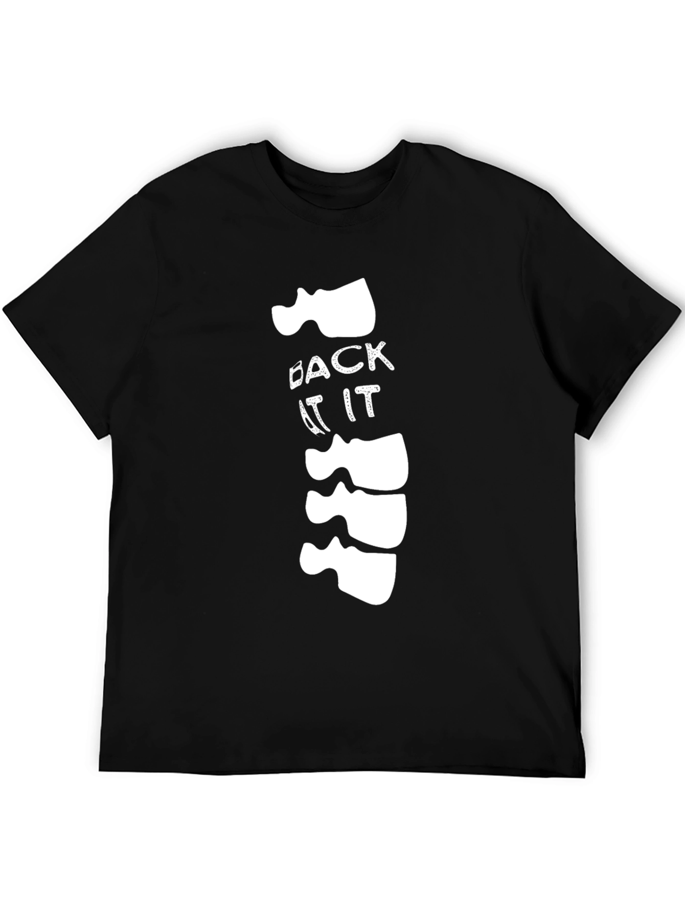 Funny Back At It Spine Graphic T-Shirt