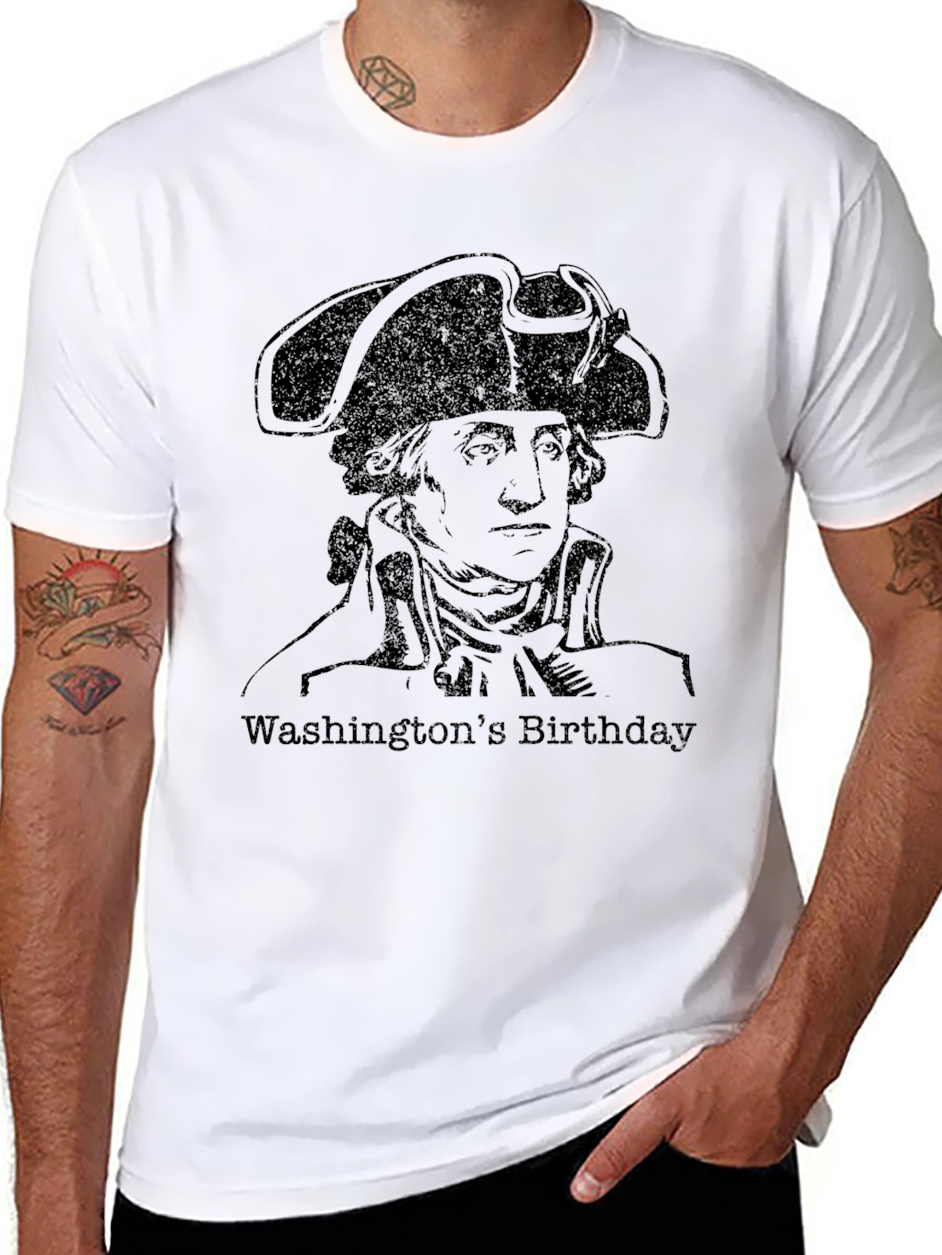 Washingtons Birthday Graphic T-Shirt