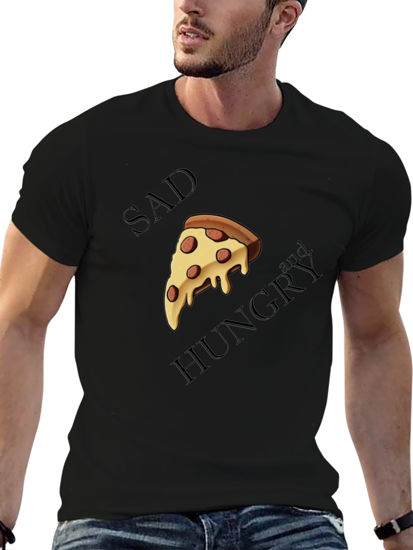 Sad and Hungry Pizza T-Shirt
