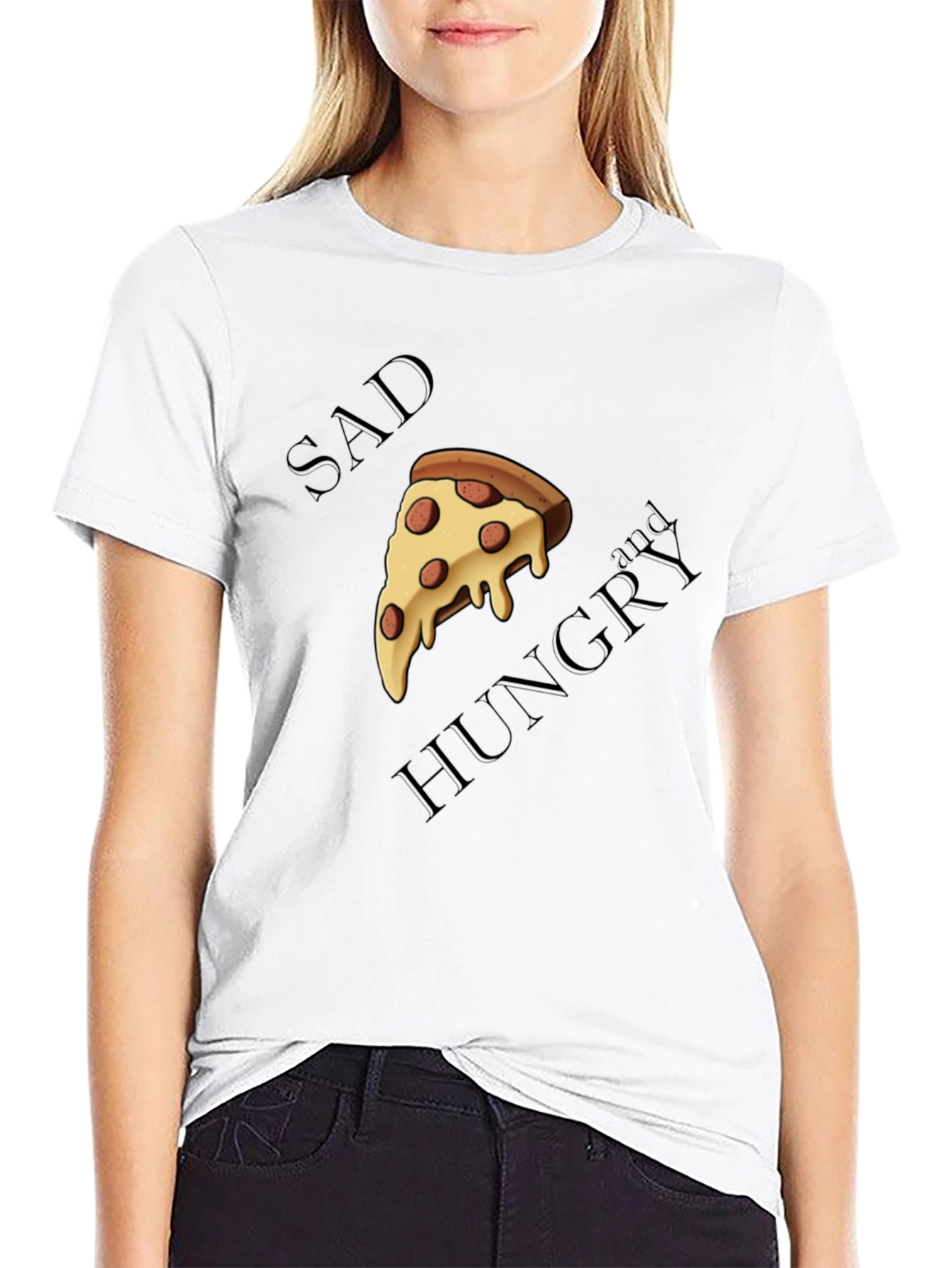 Sad and Hungry Pizza T-Shirt