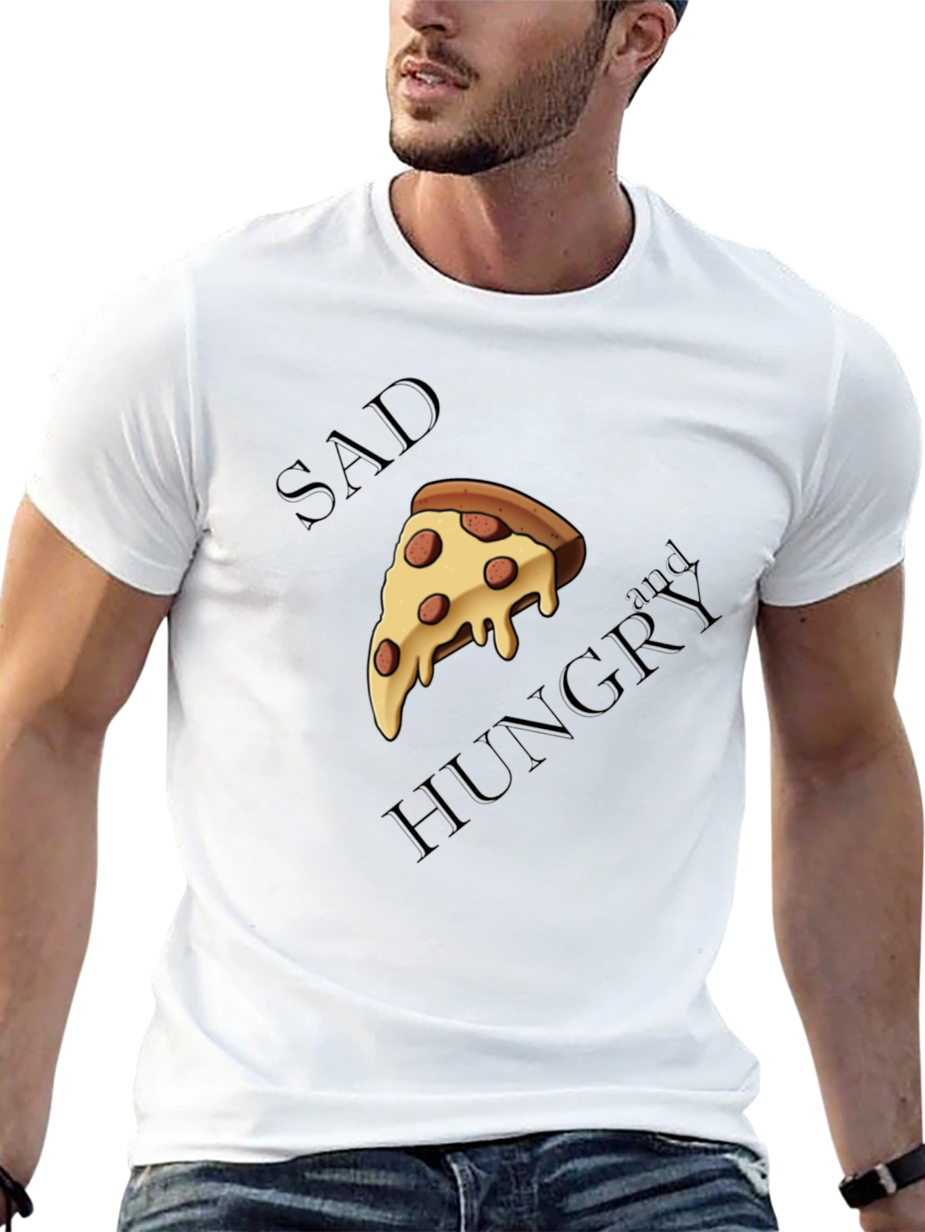 Sad and Hungry Pizza T-Shirt