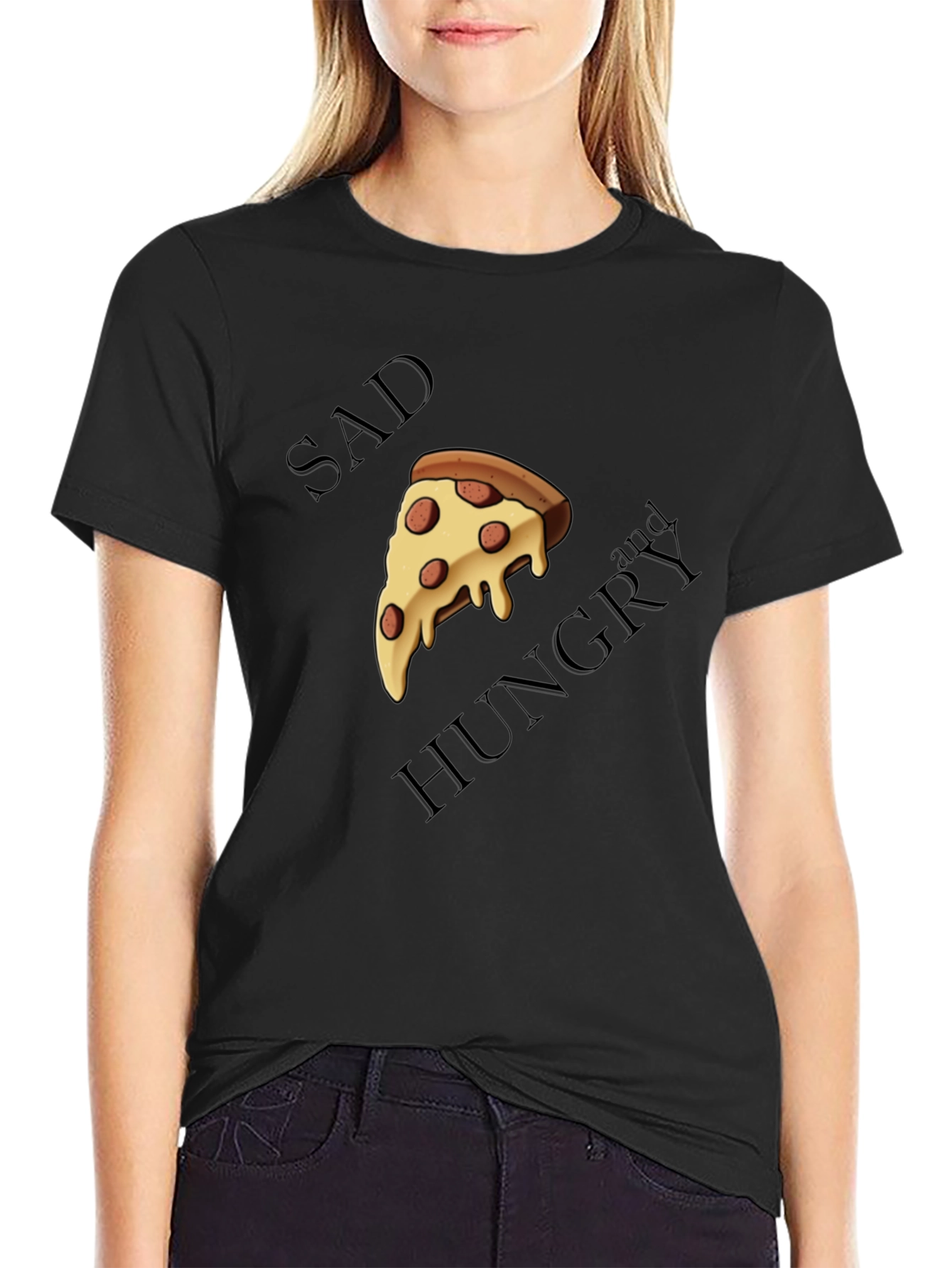 Sad and Hungry Pizza T-Shirt