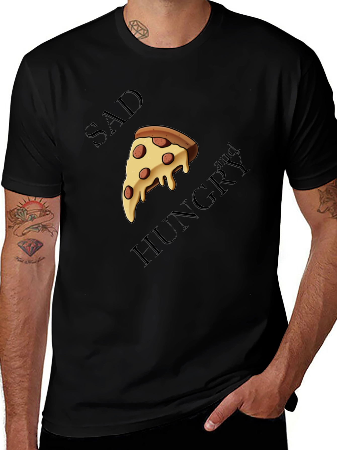 Sad and Hungry Pizza T-Shirt