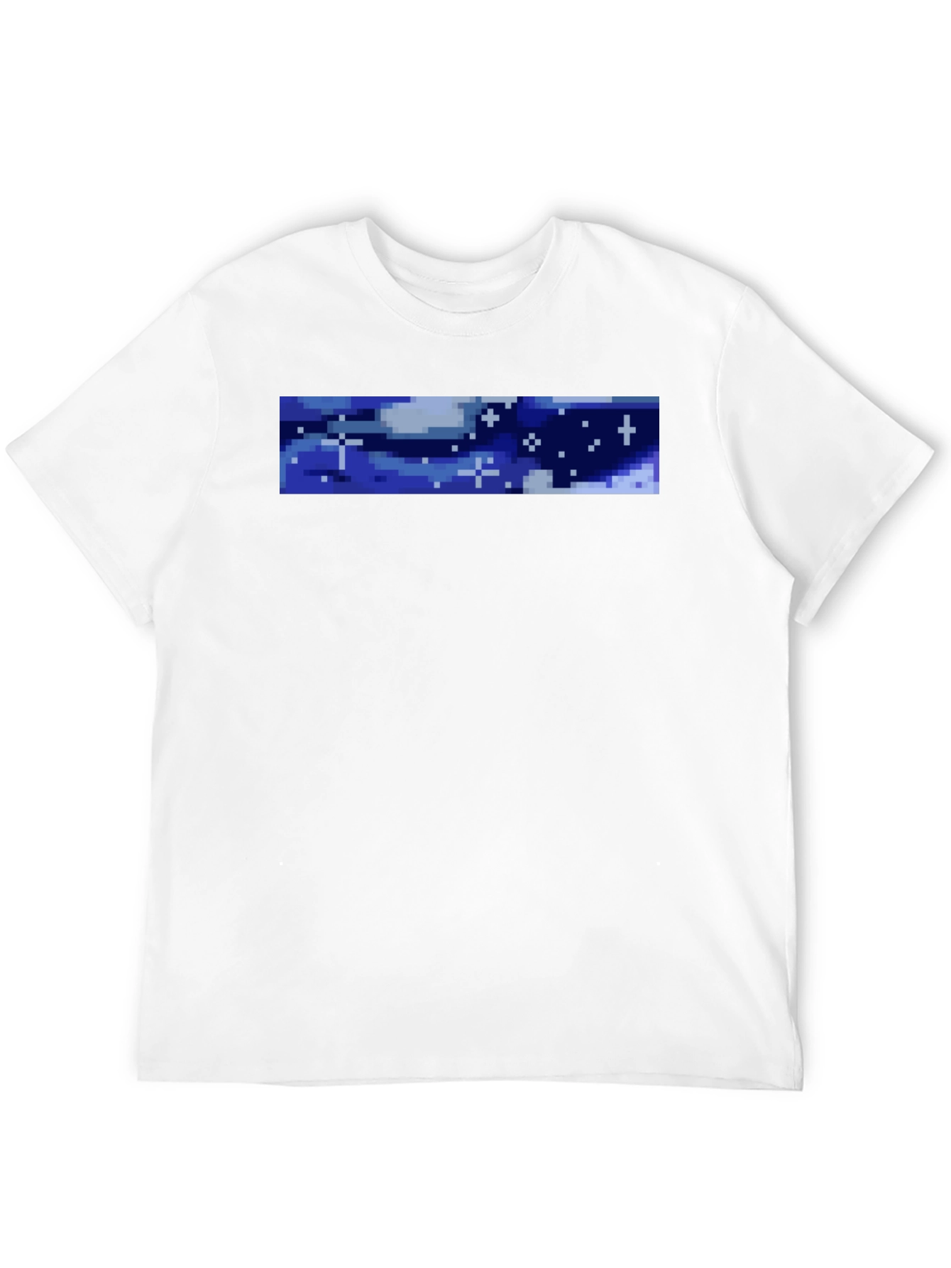 Pixel Sky Graphic Black T-Shirt