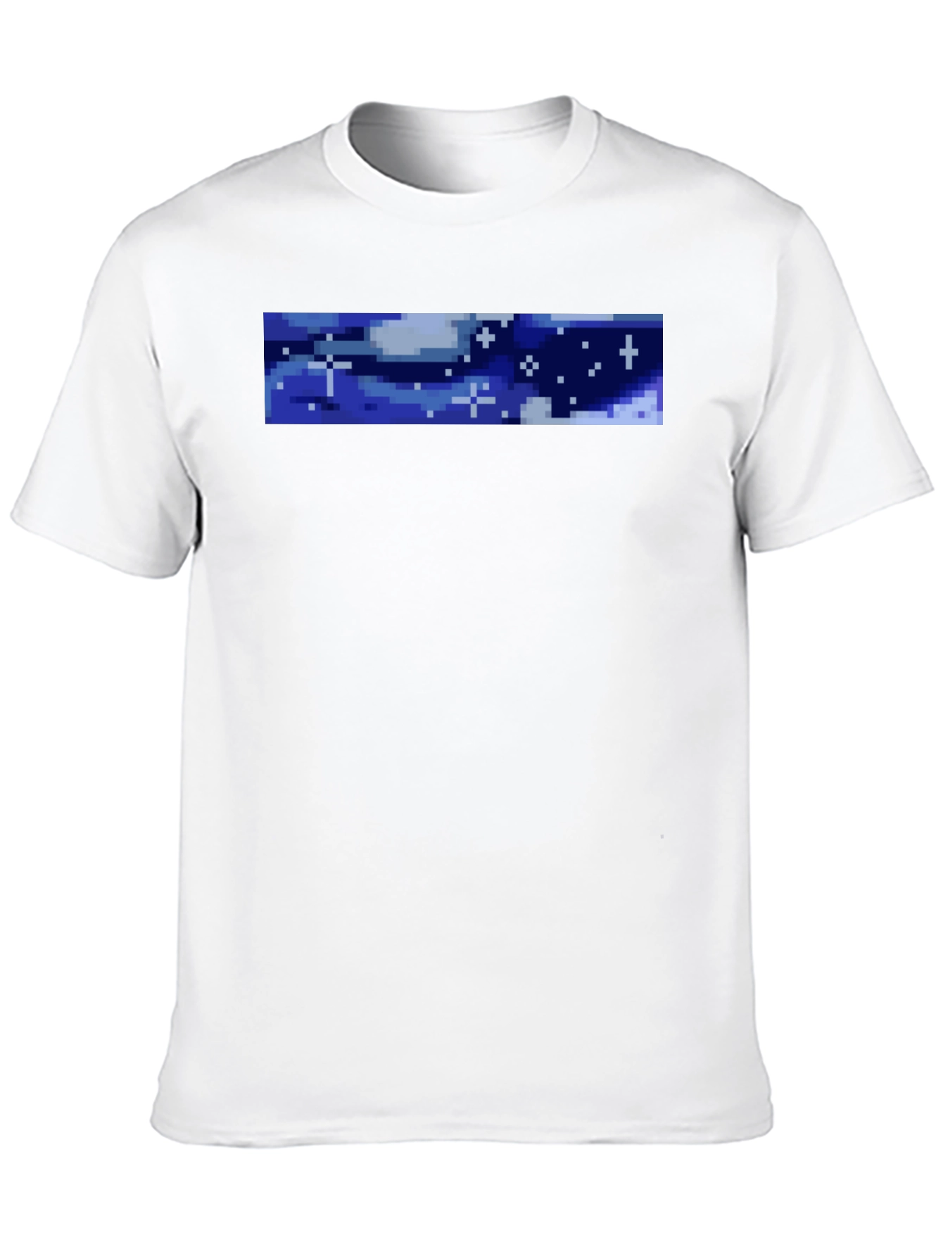 Pixel Sky Graphic Black T-Shirt