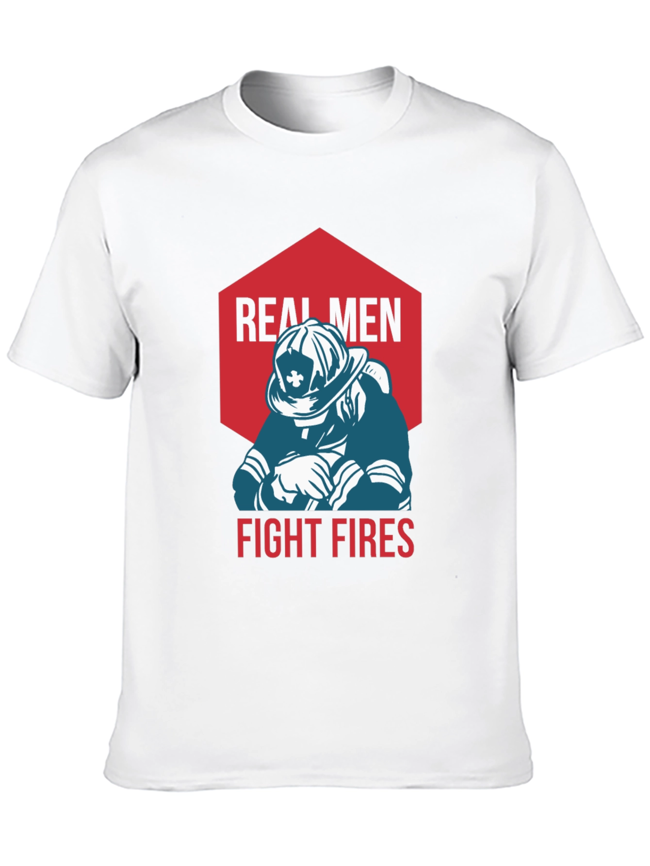 Real Men Fight Fires Graphic Tee