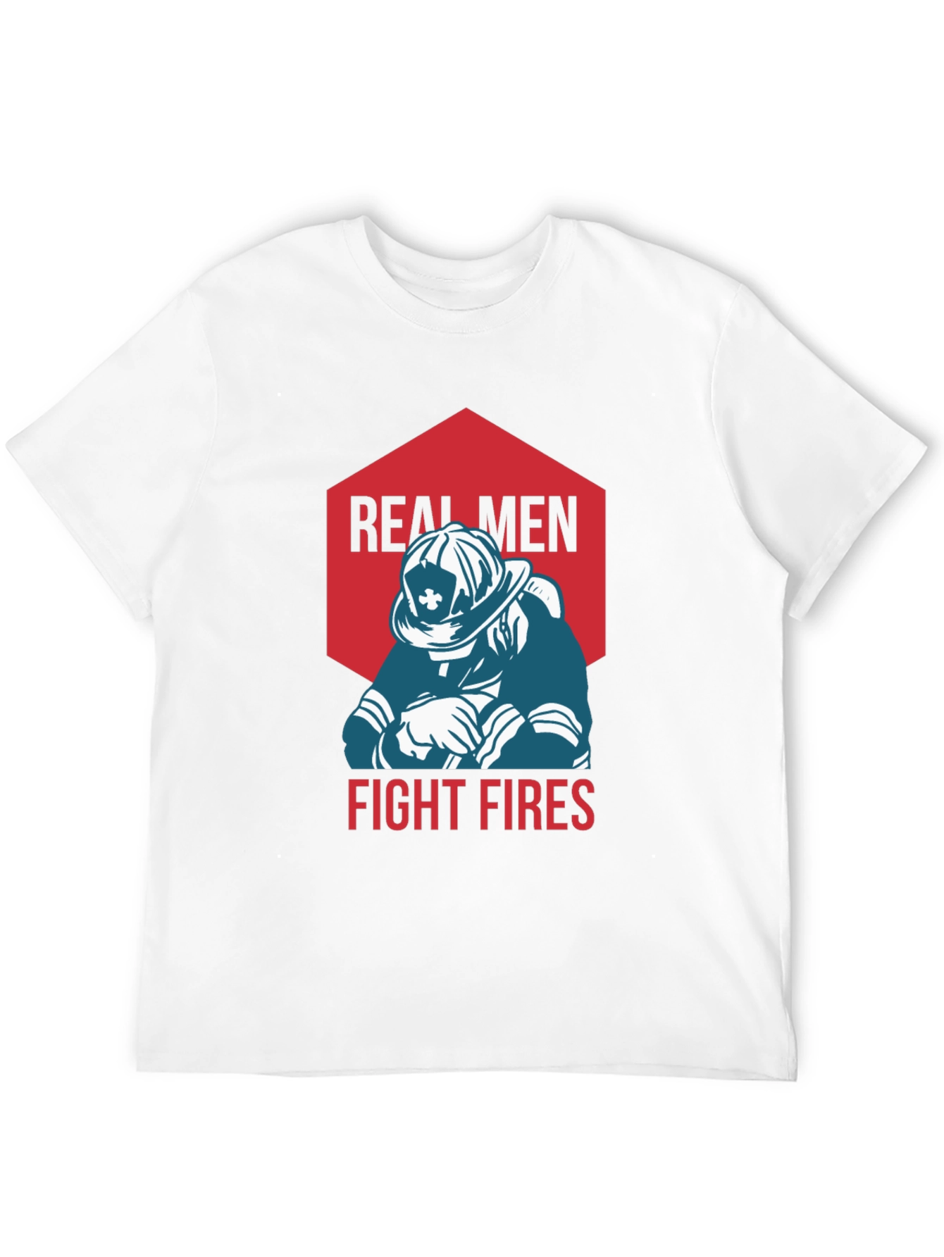 Real Men Fight Fires Graphic Tee
