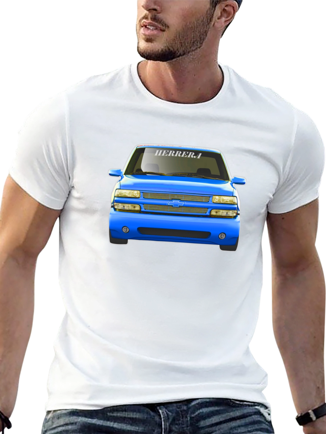 Blue Chevy Truck T-Shirt - Automotive Graphic Tee