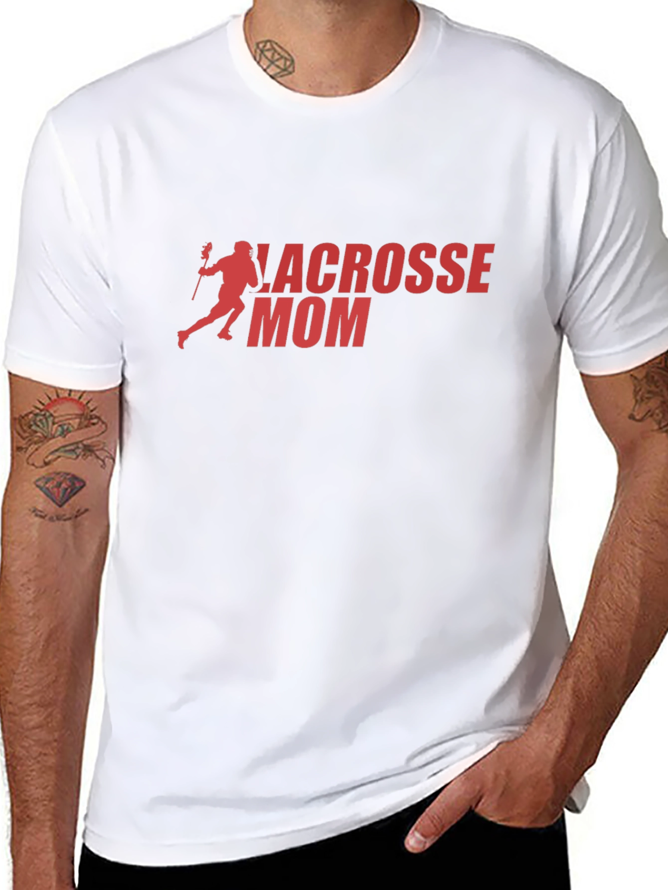 Lacrosse Mom Graphic Tee - Black