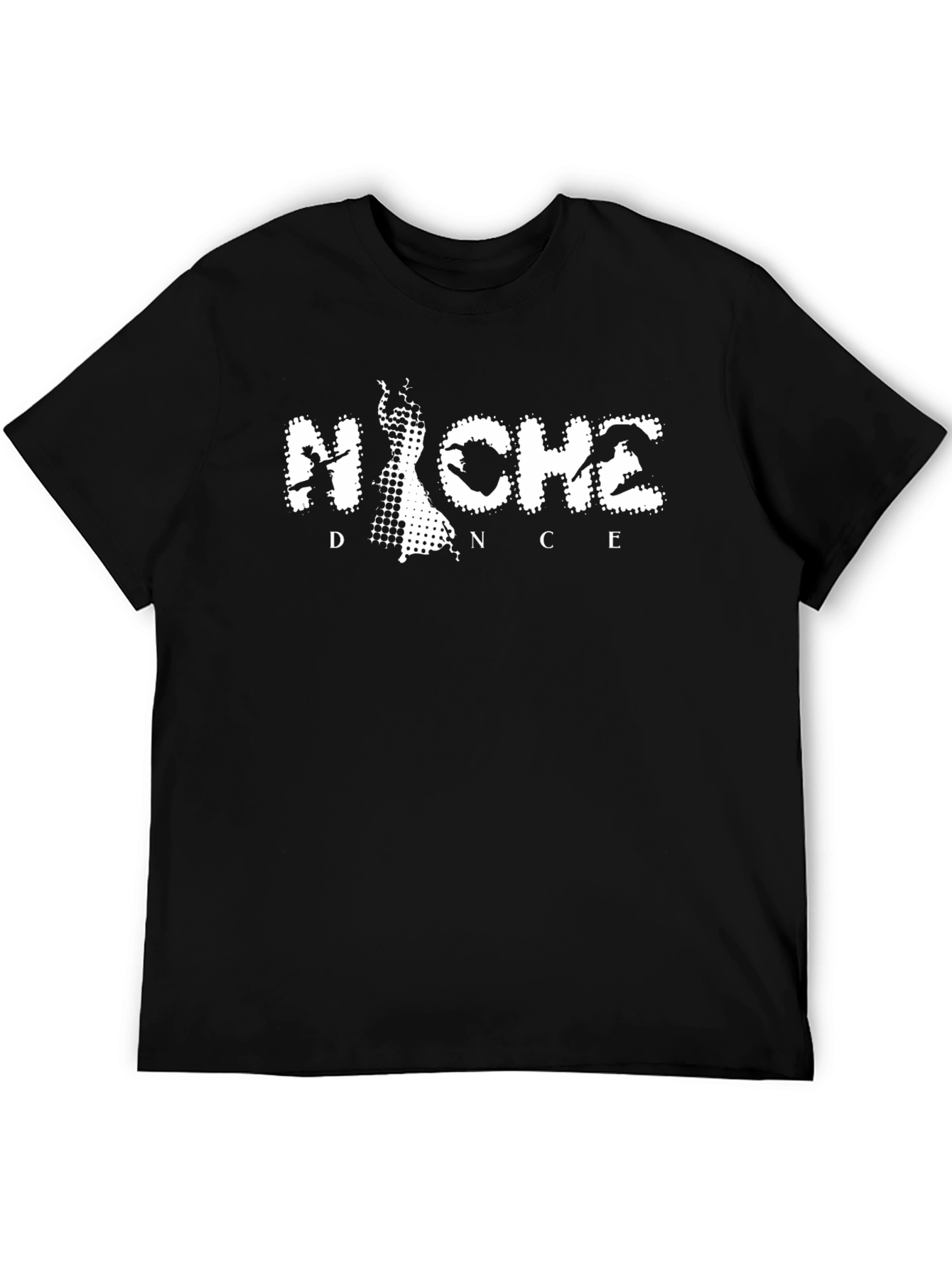 Niche Dance Graphic T-Shirt - Stylish Black Tee