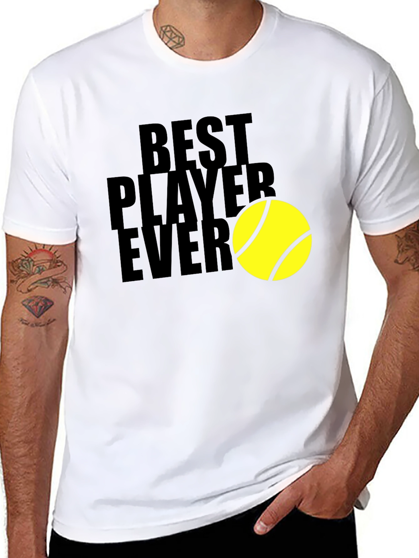 Best Player Ever Tennis Graphic Tee