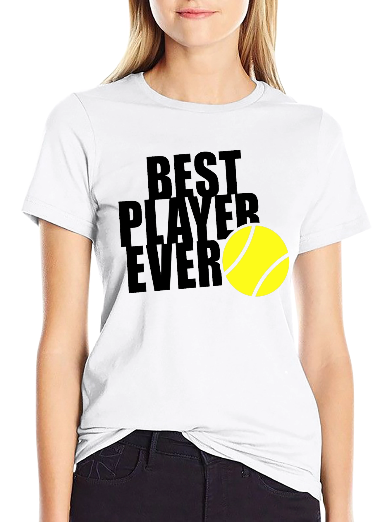 Best Player Ever Tennis Graphic Tee