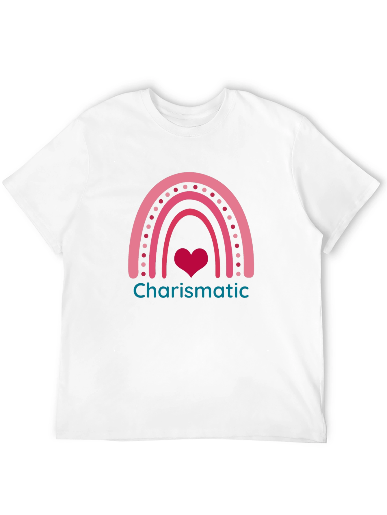 Charismatic Heart Rainbow Graphic Tee