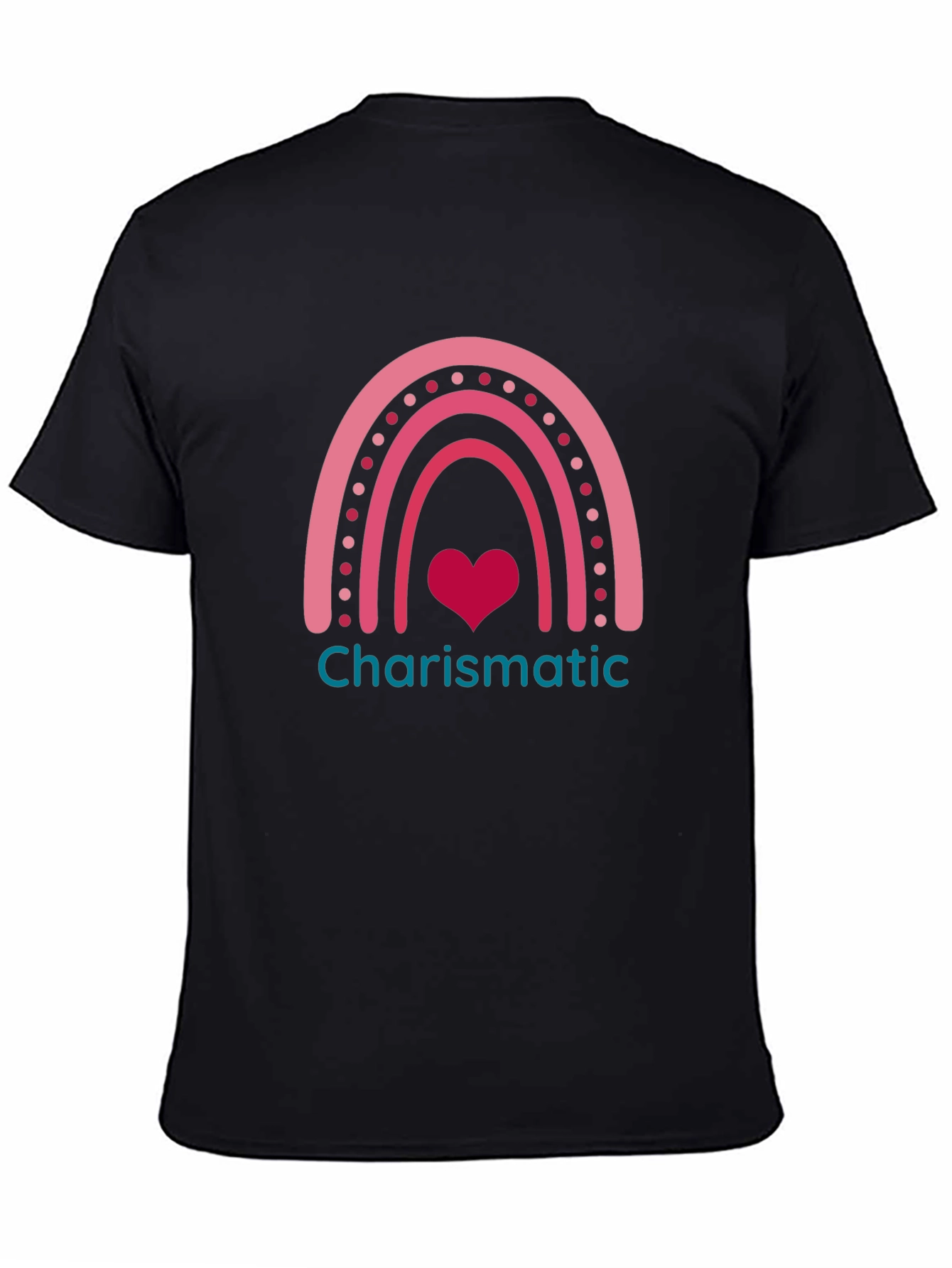 Charismatic Heart Rainbow Graphic Tee