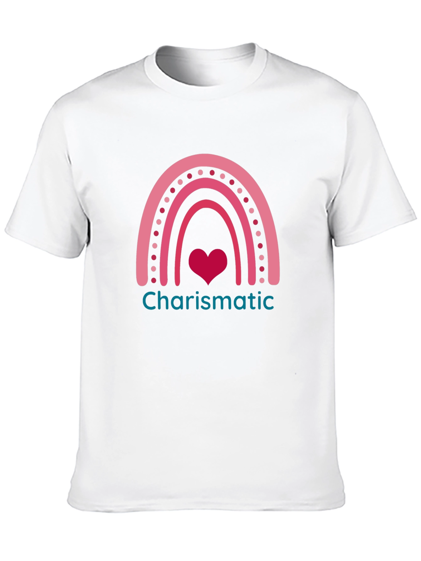 Charismatic Heart Rainbow Graphic Tee