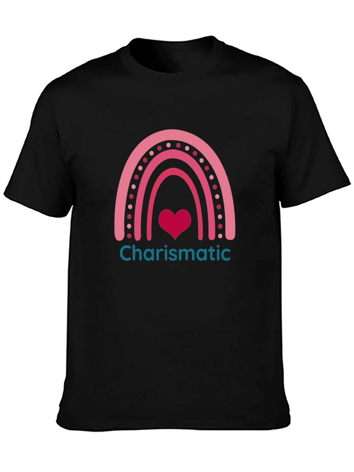 Charismatic Heart Rainbow Graphic Tee