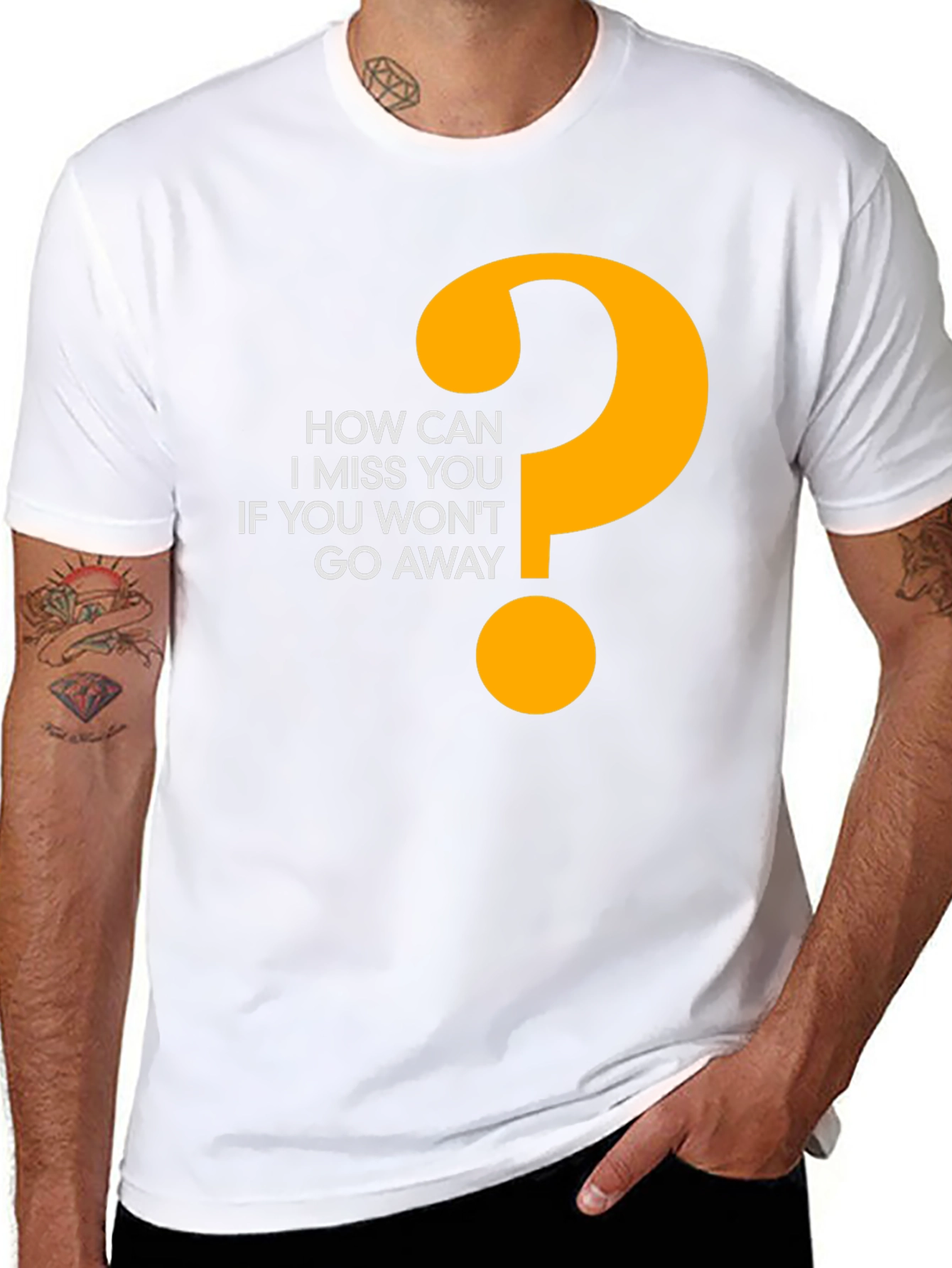 Funny Graphic Tee - How Can I Miss You?