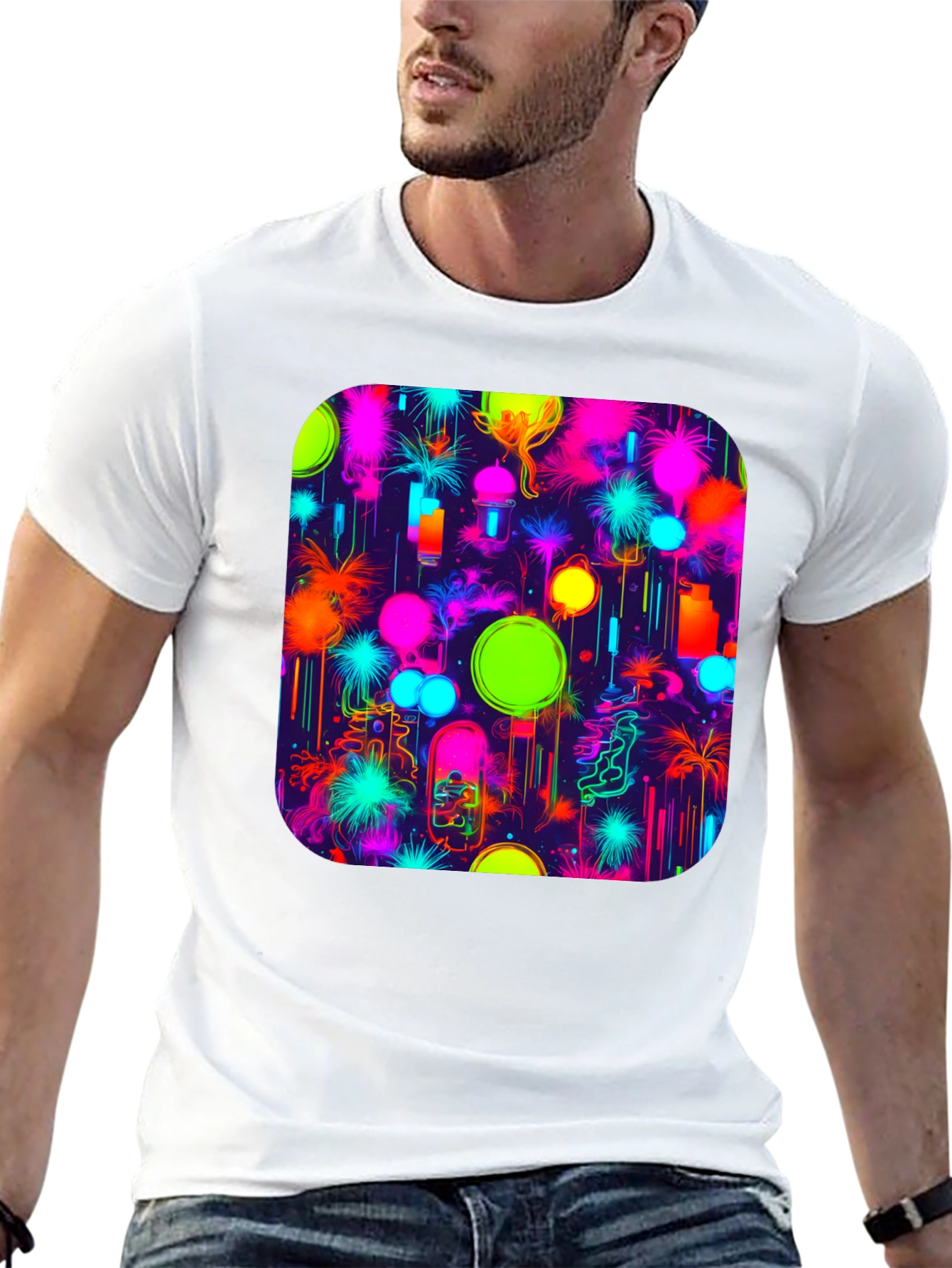 Neon Patterned T-Shirt