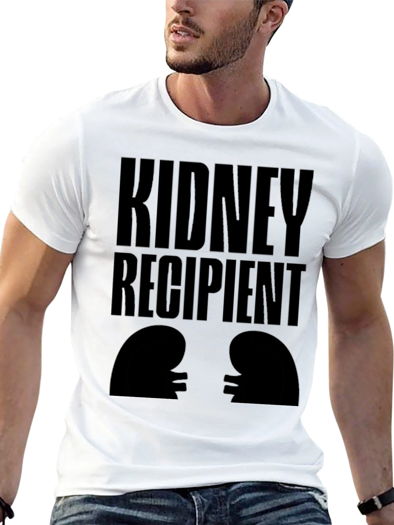 Kidney Recipient Graphic T-Shirt - Black