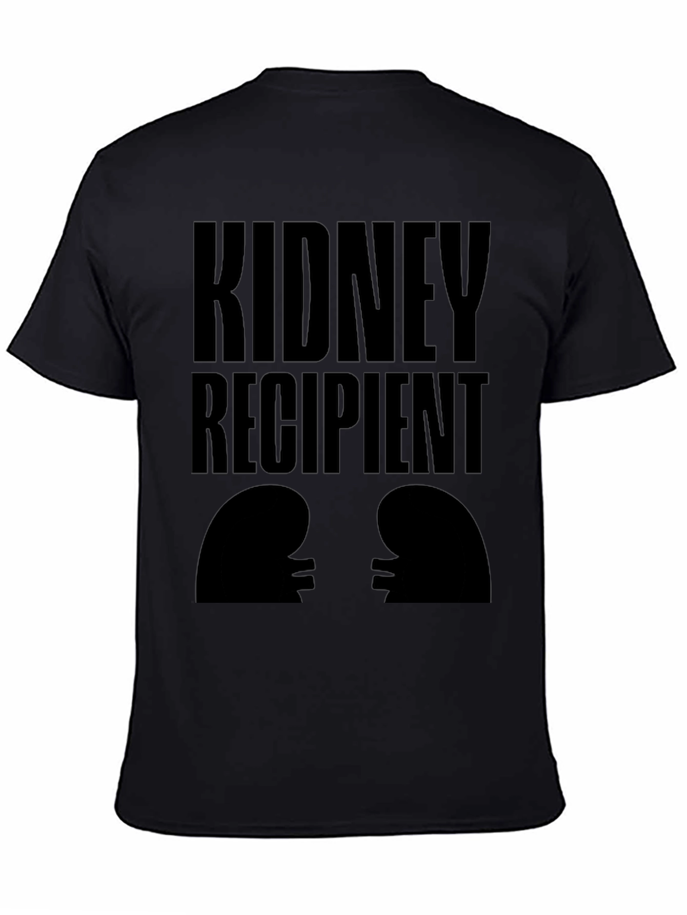 Kidney Recipient Graphic T-Shirt - Black