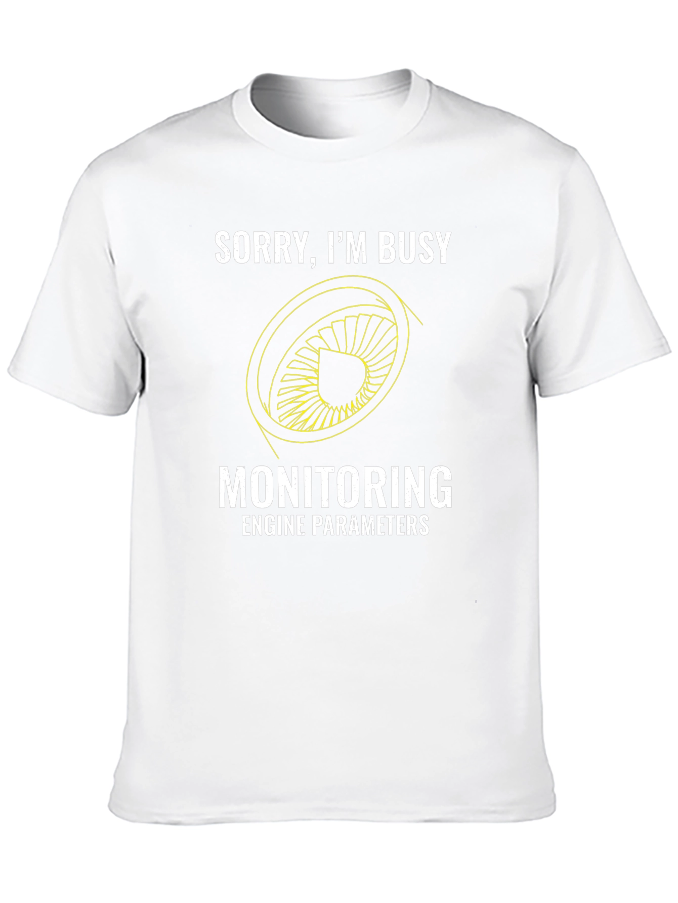 Busy Monitoring Engine Parameters Graphic T-Shirt