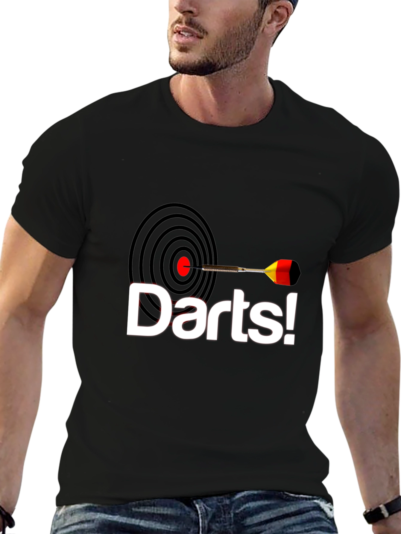 Darts T-Shirt: Bullseye Design
