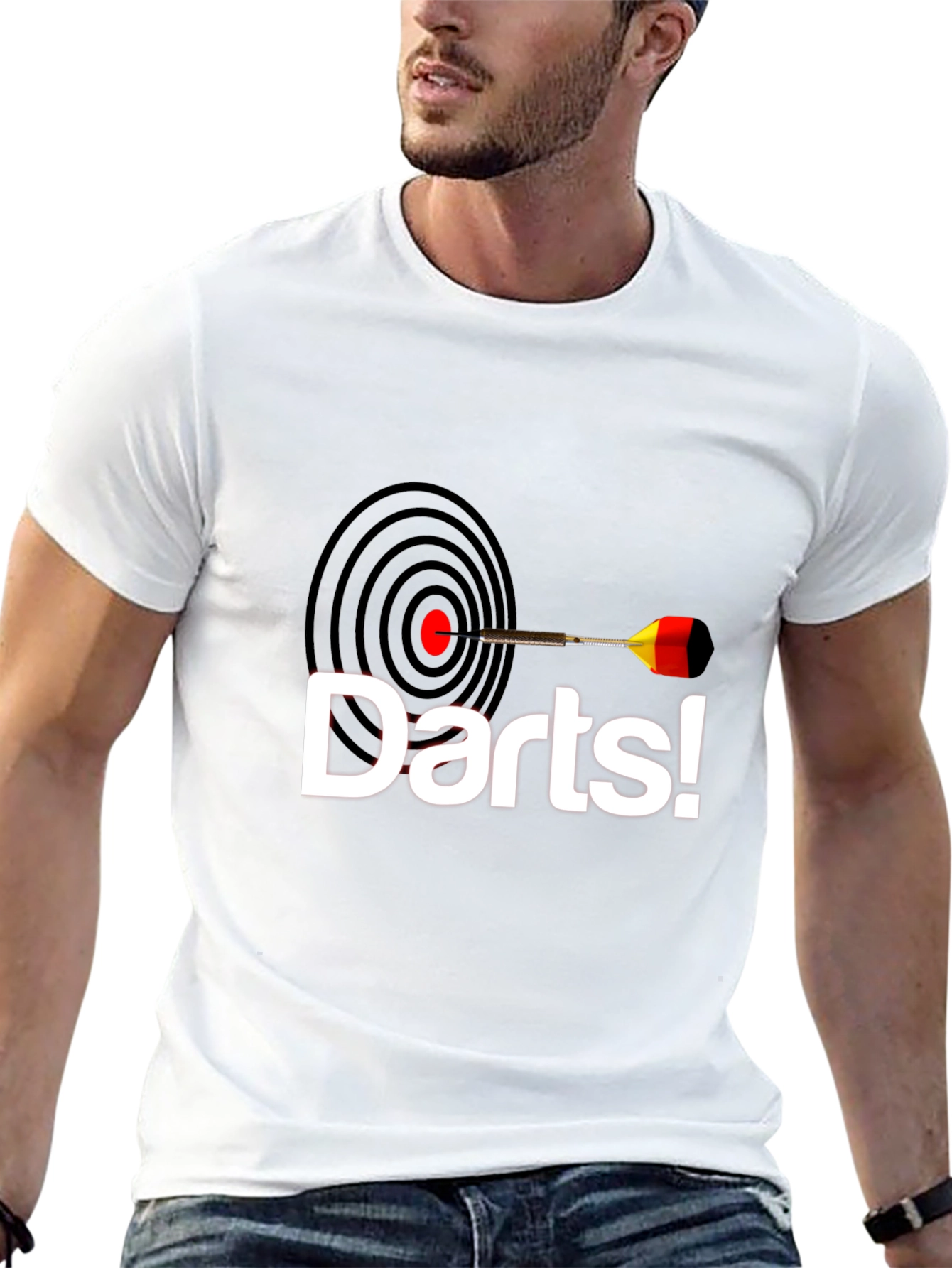 Darts T-Shirt: Bullseye Design
