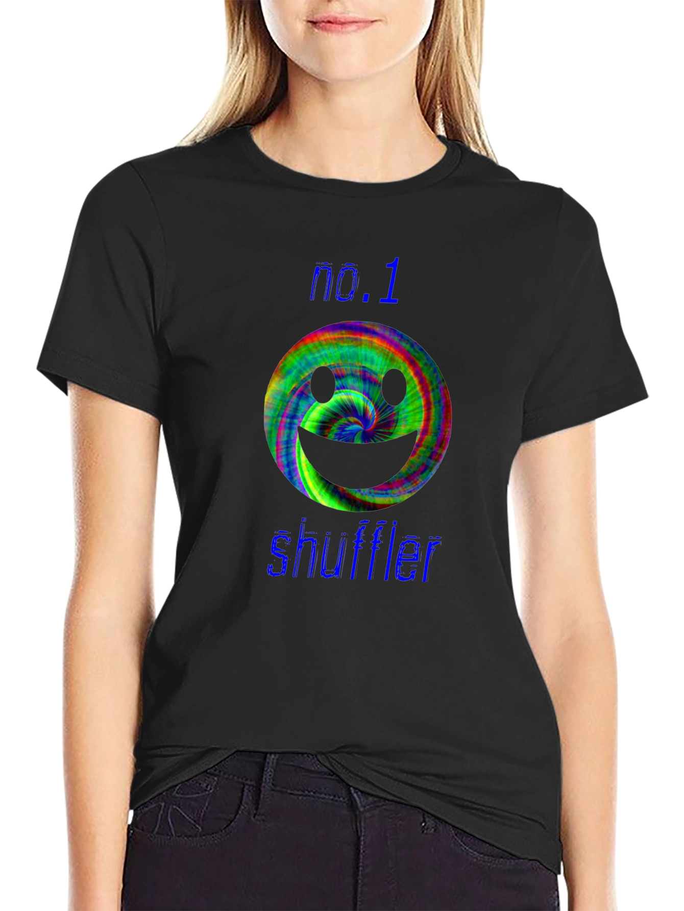No. 1 Shuffler Smiley Face T-Shirt