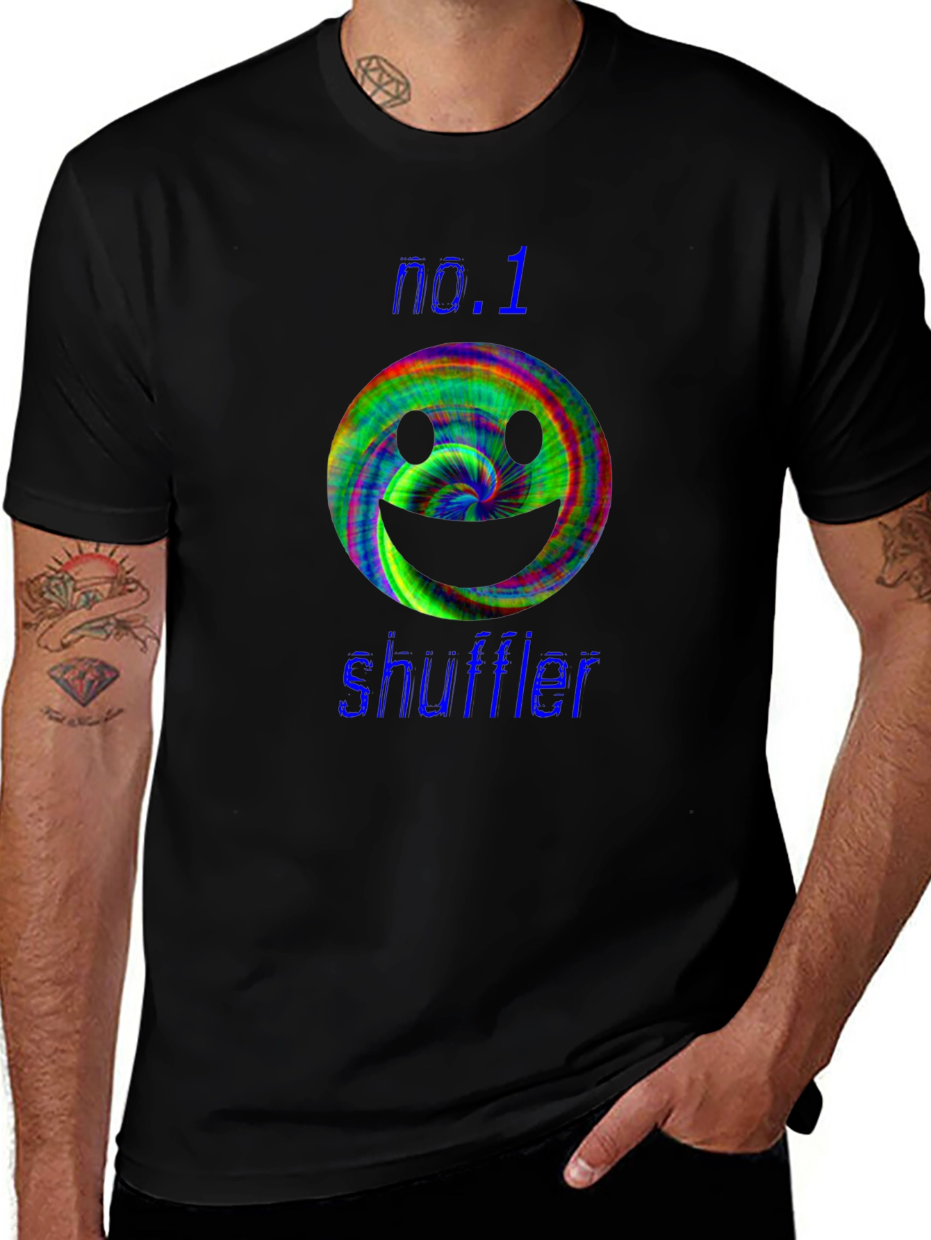 No. 1 Shuffler Smiley Face T-Shirt