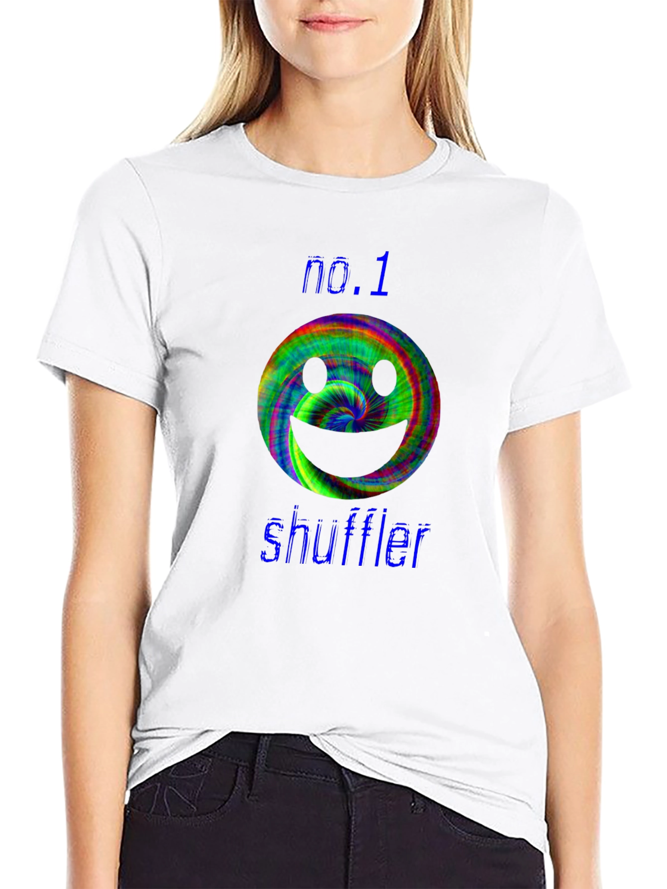 No. 1 Shuffler Smiley Face T-Shirt