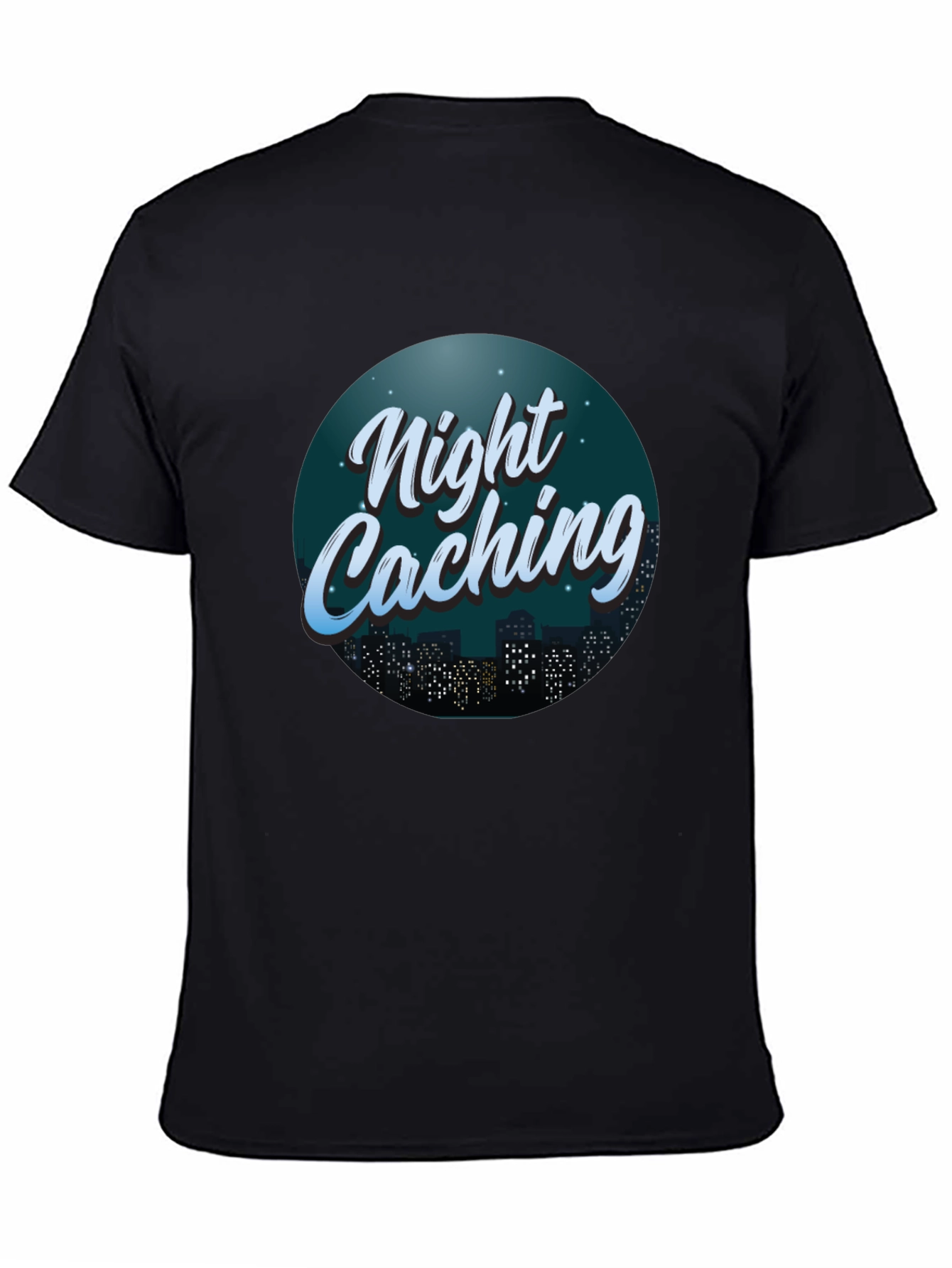 Night Caching Graphic Tee - Urban Adventure Shirt